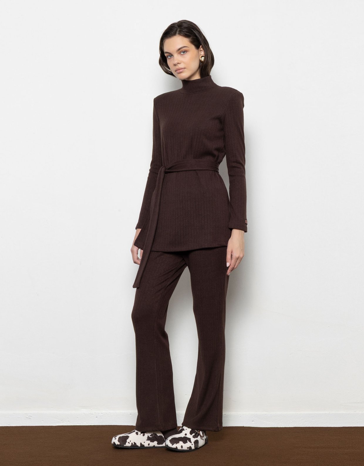 Mallory the label Rowdy pants brown