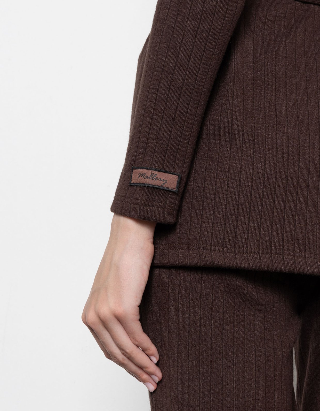 Mallory the label Rowdy top brown