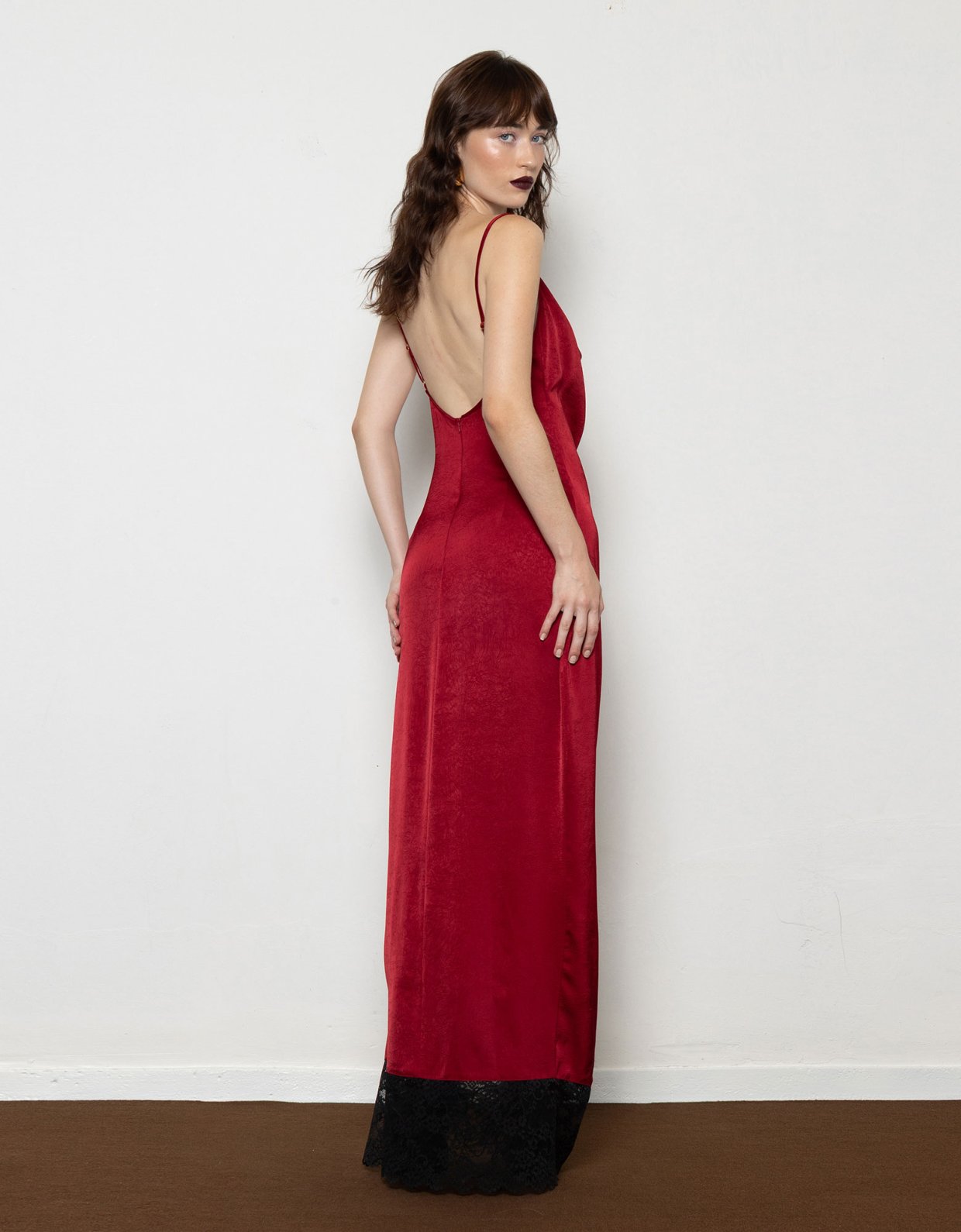 Mallory the label Ruby bordeaux dress