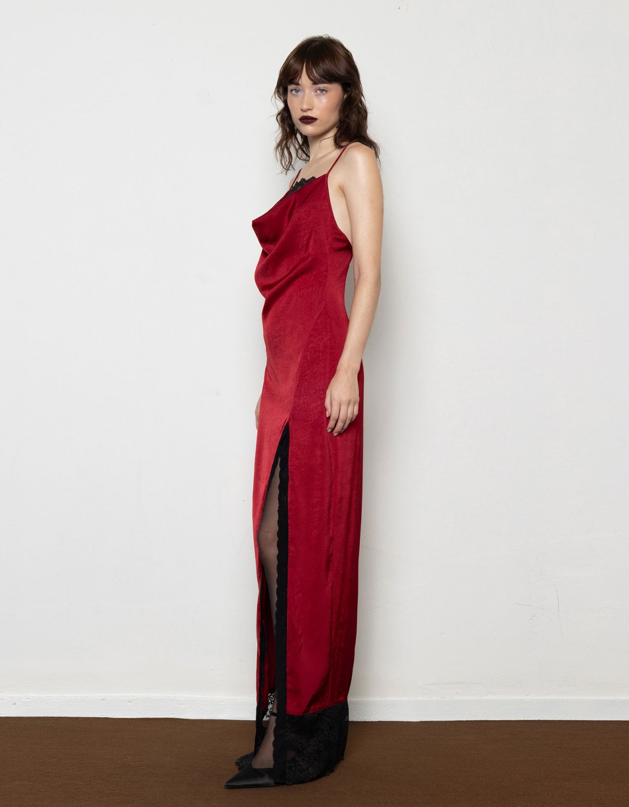 Mallory the label Ruby bordeaux dress
