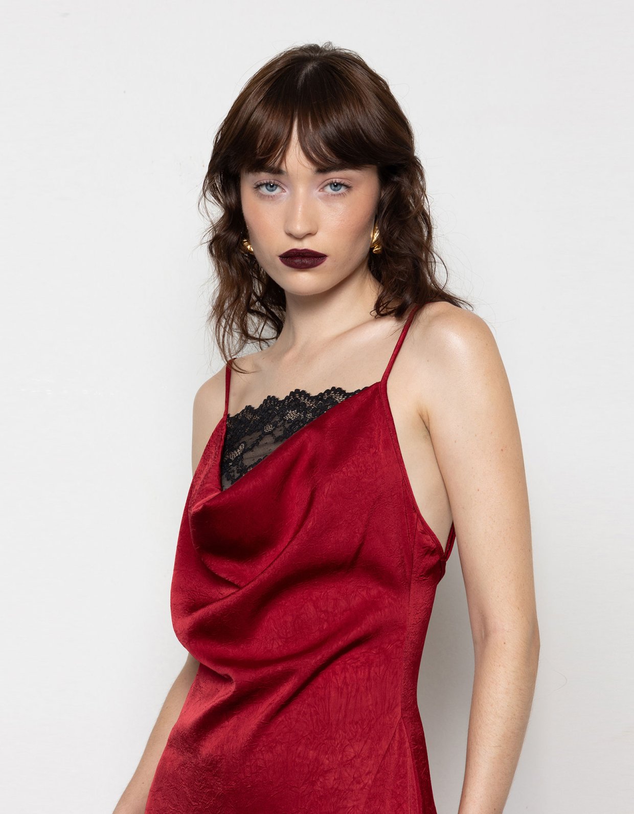 Mallory the label Ruby bordeaux dress