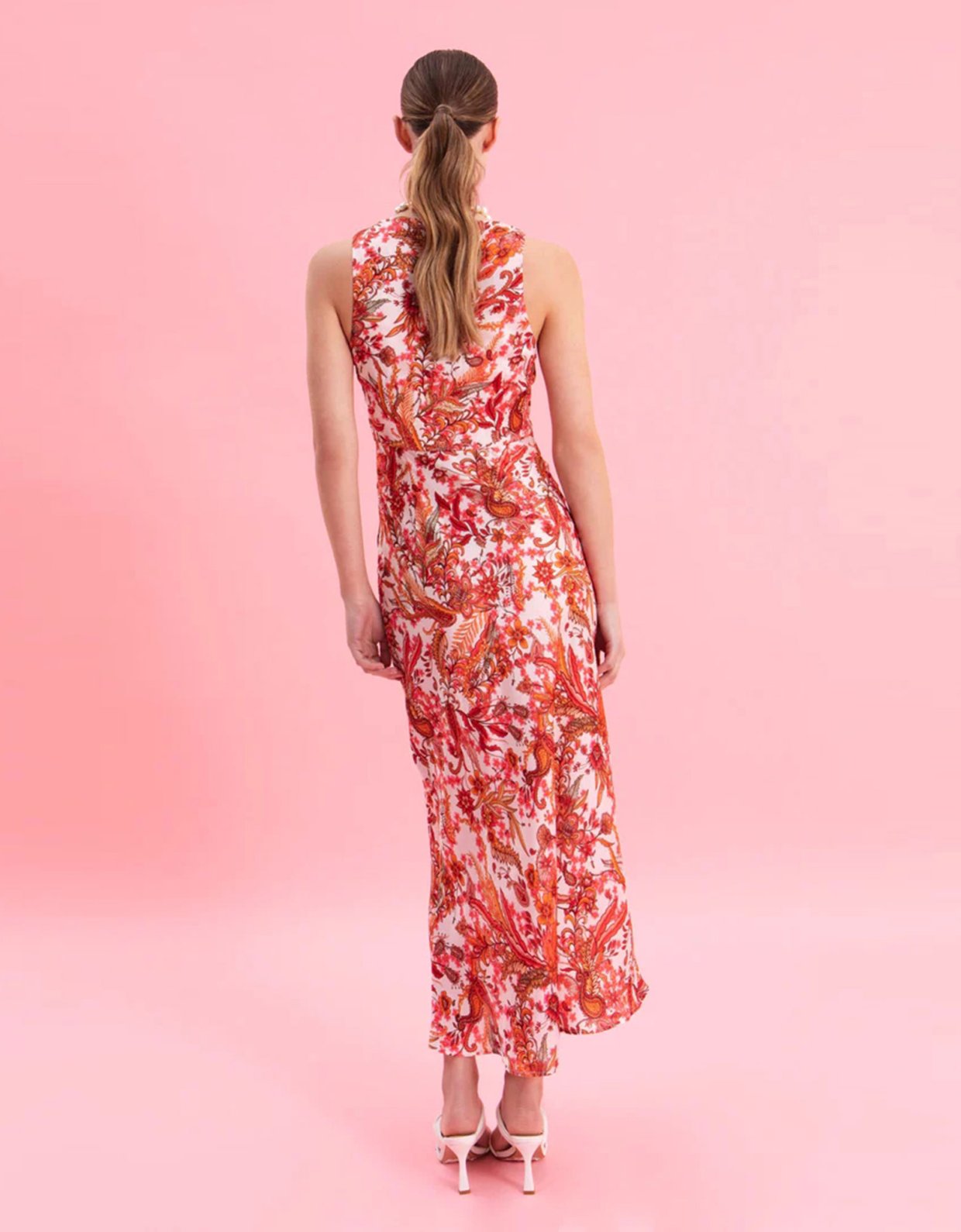 Eveleya Rustic romance midi satin dress
