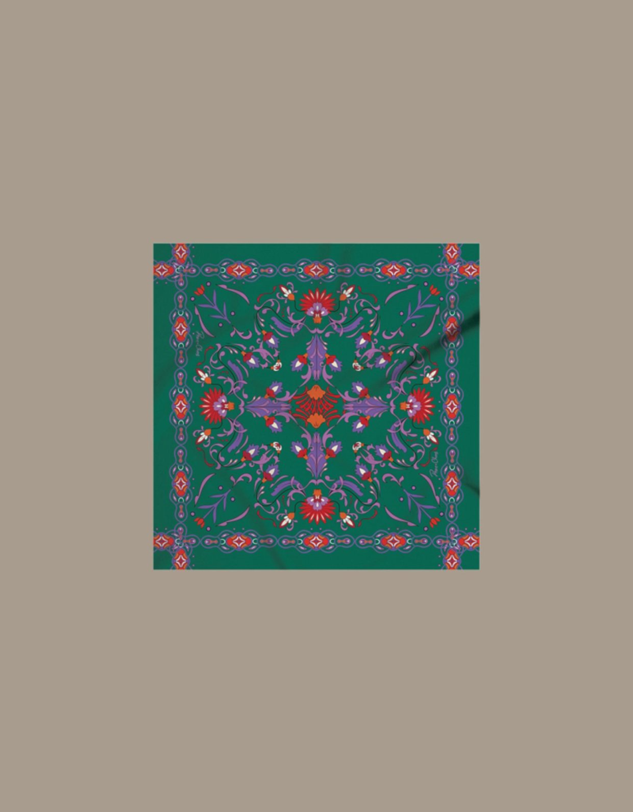 Peace and Chaos Aloe scarf