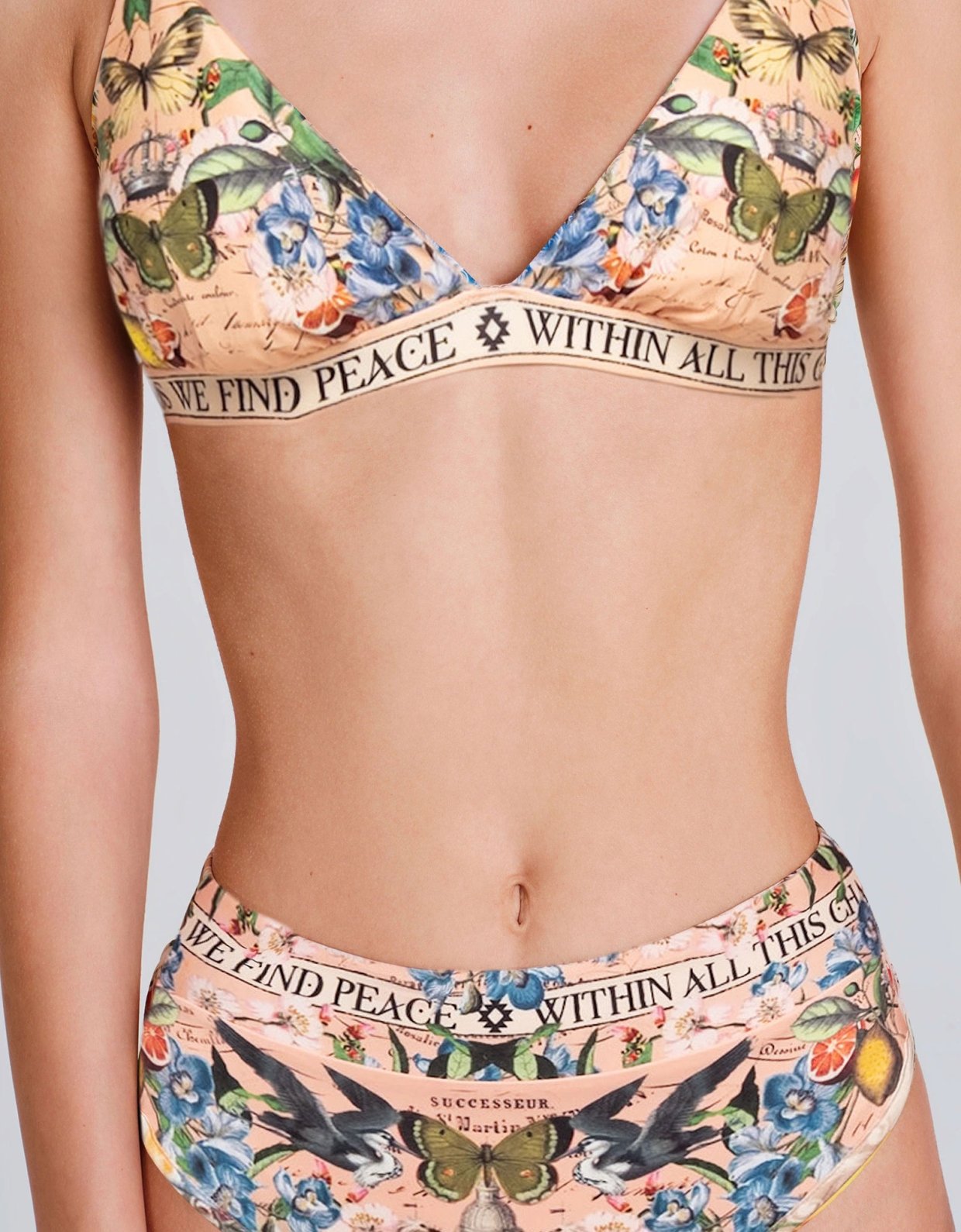Peace and Chaos Citrus bikini