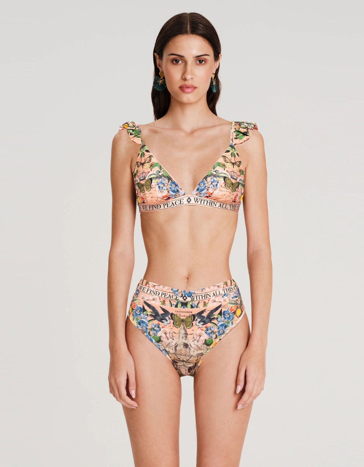 Peace and Chaos Citrus bikini
