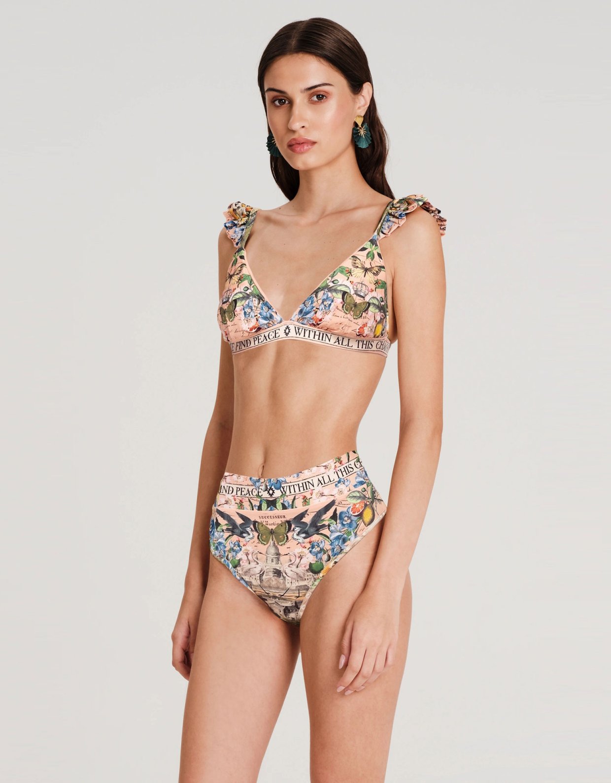 Peace and Chaos Citrus bikini