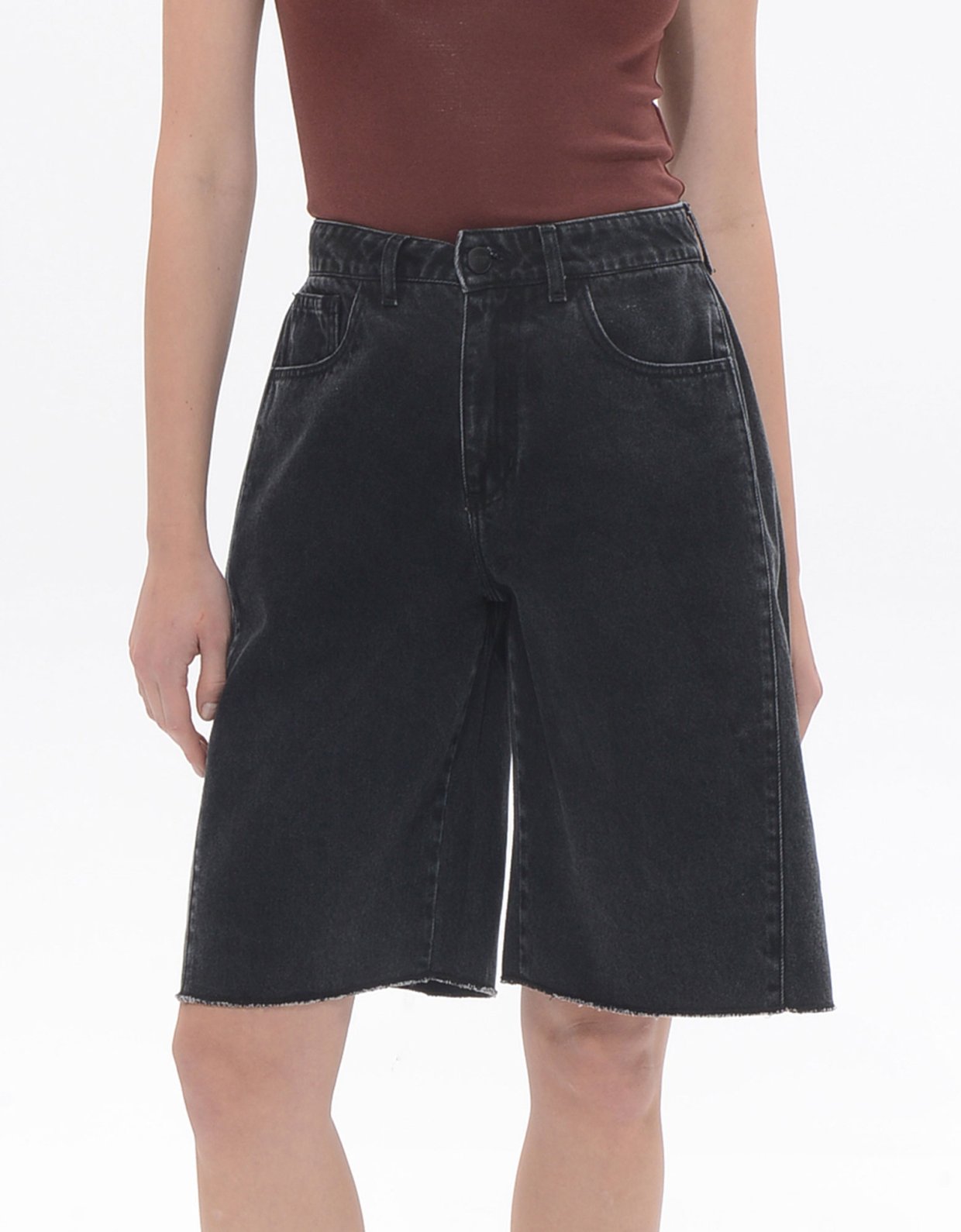 Sac Jeans Amelia denim bermuda black