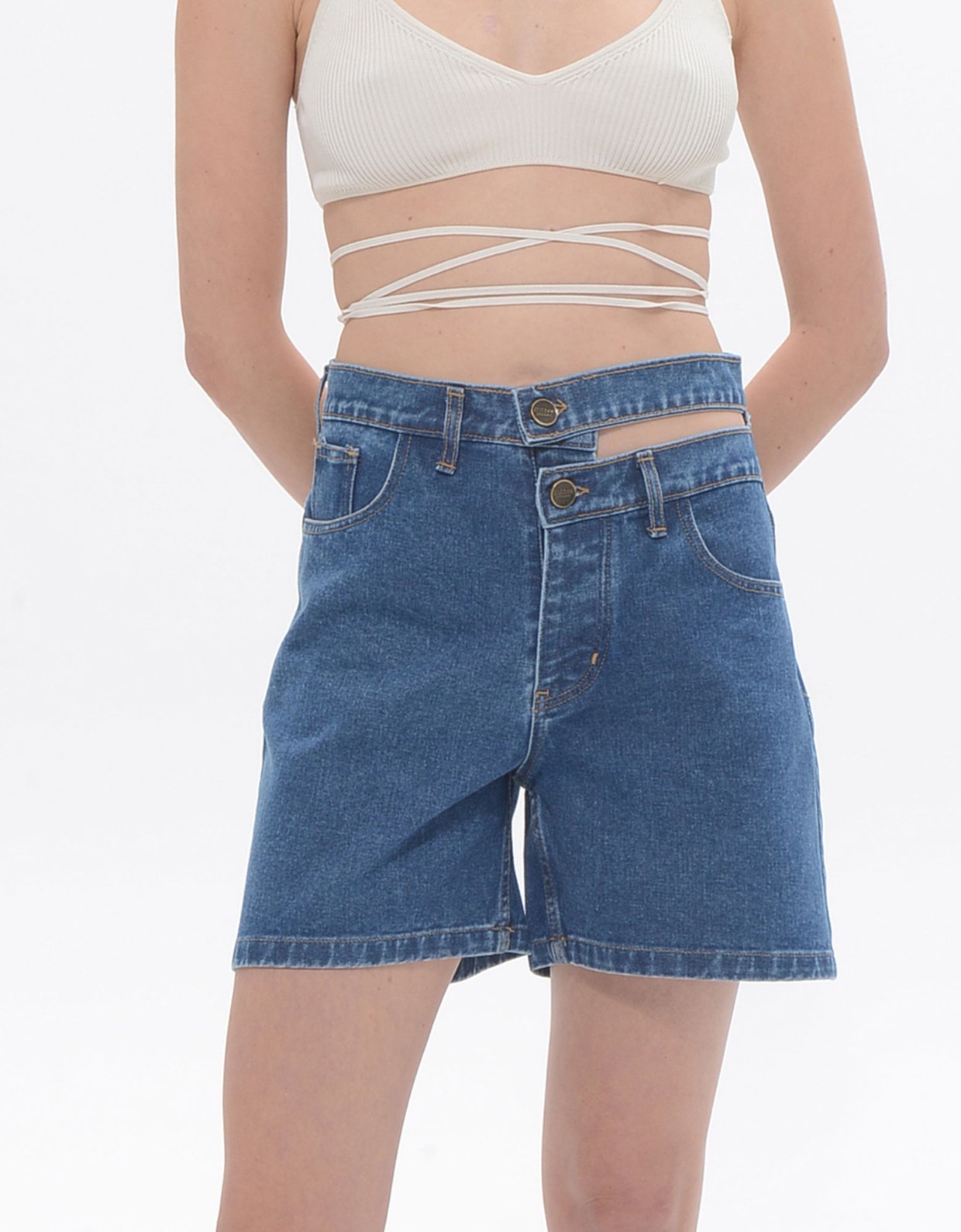 Sac Jeans Brenda denim shorts mid blue