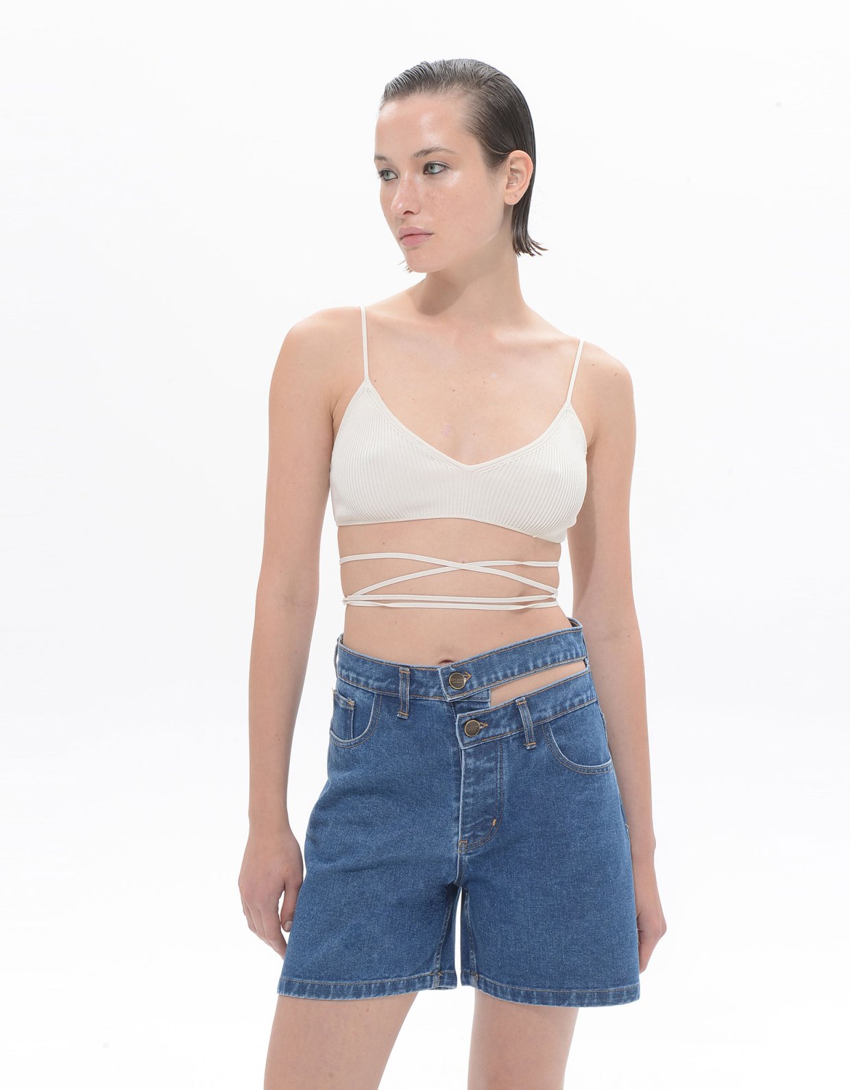 Sac Jeans Brenda denim shorts mid blue