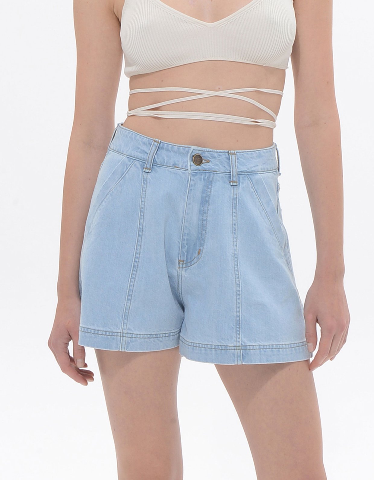 Sac Jeans Britney denim shorts light blue
