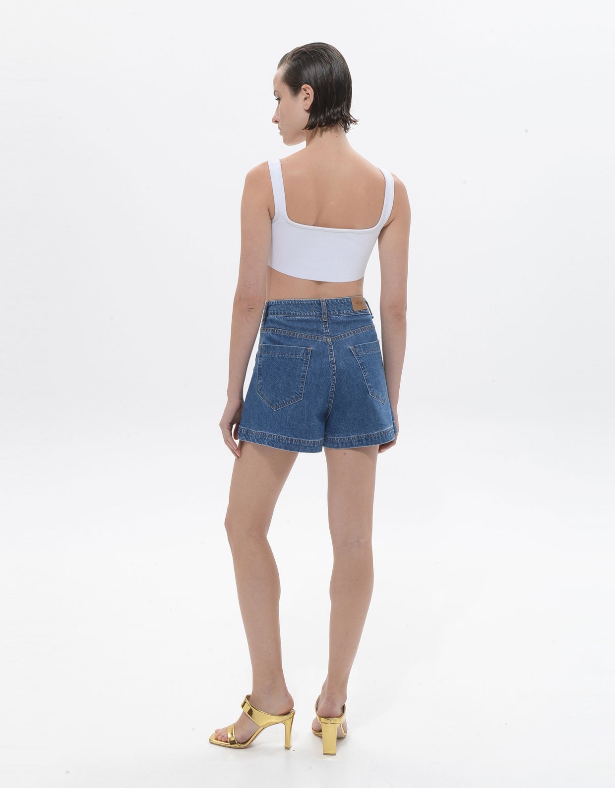 Sac Jeans Britney denim shorts mid blue
