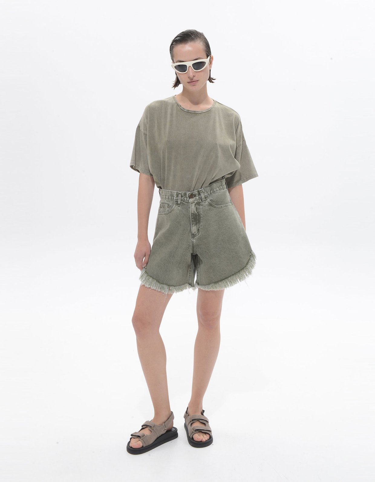 Sac Jeans Domna denim bermuda khaki