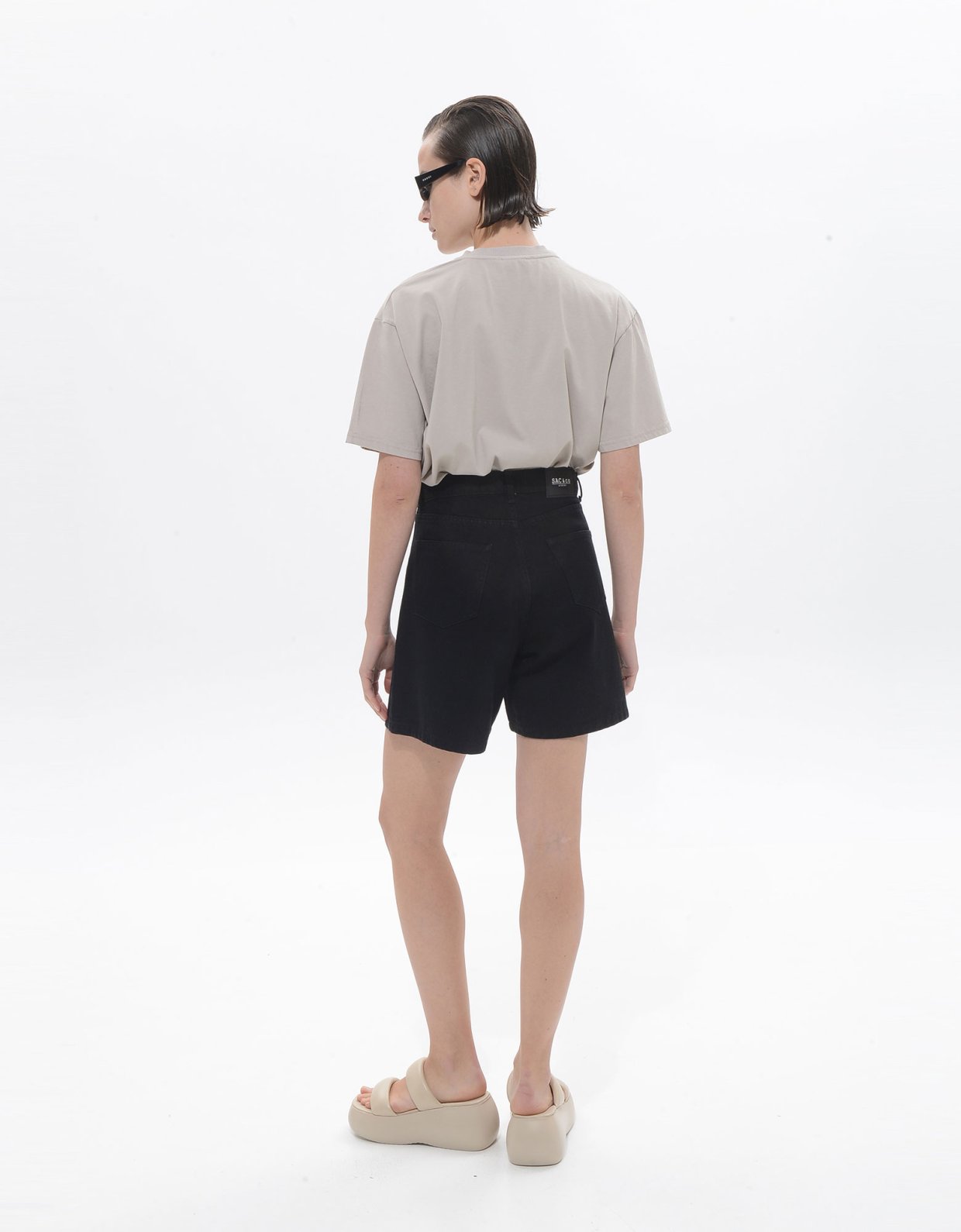 Sac Jeans Noema denim shorts black
