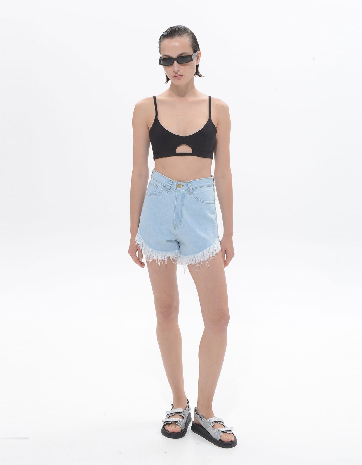 Sac Jeans Tulum denim shorts light blue