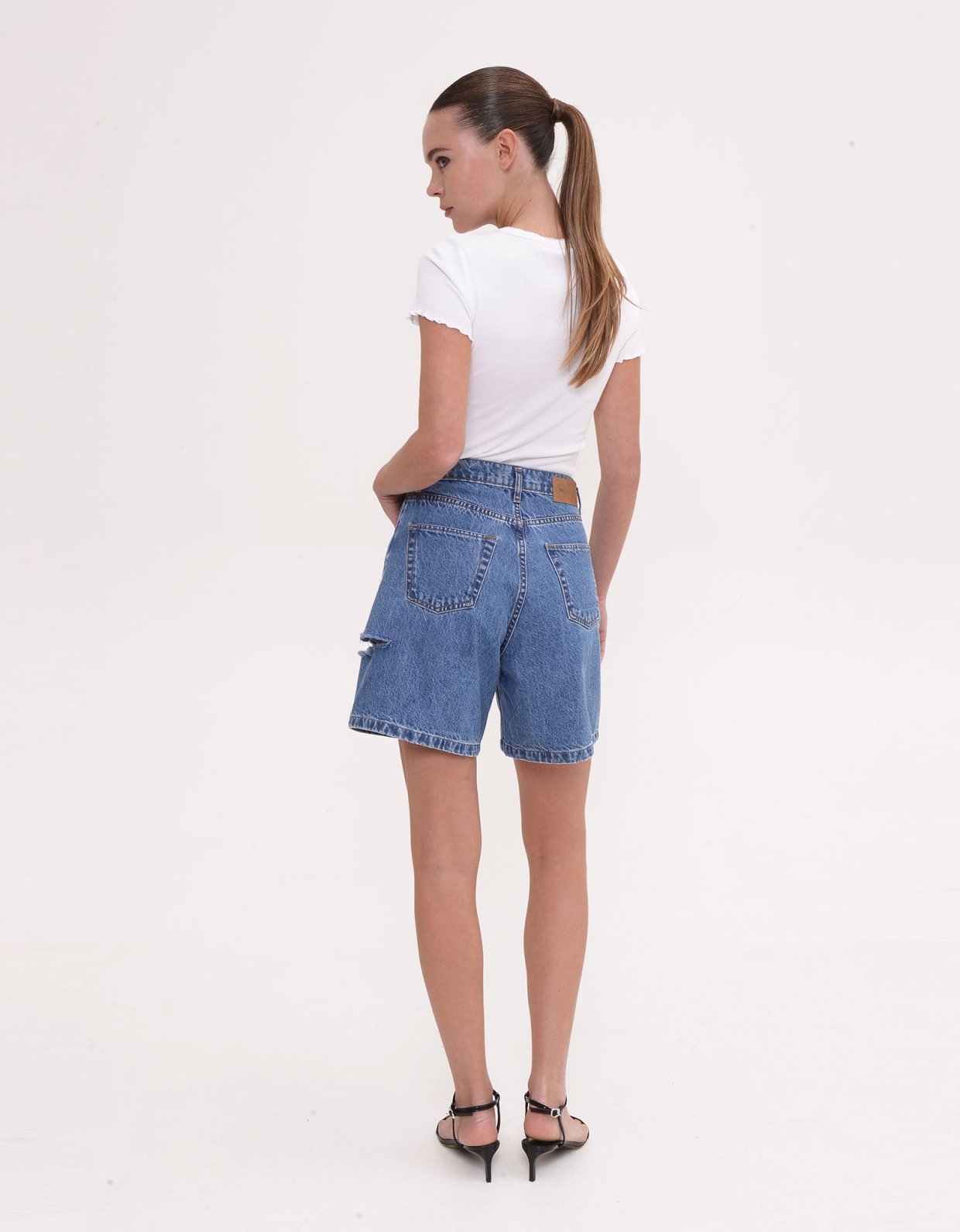 Sac Jeans Silia shorts mid blue
