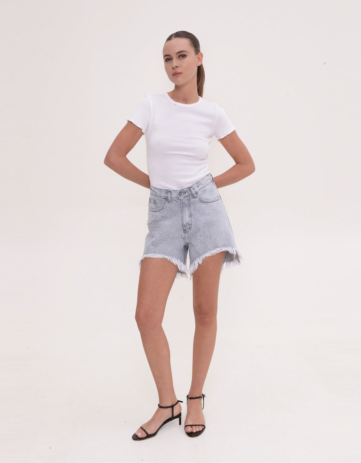 Sac Jeans Rossa shorts platinum grey