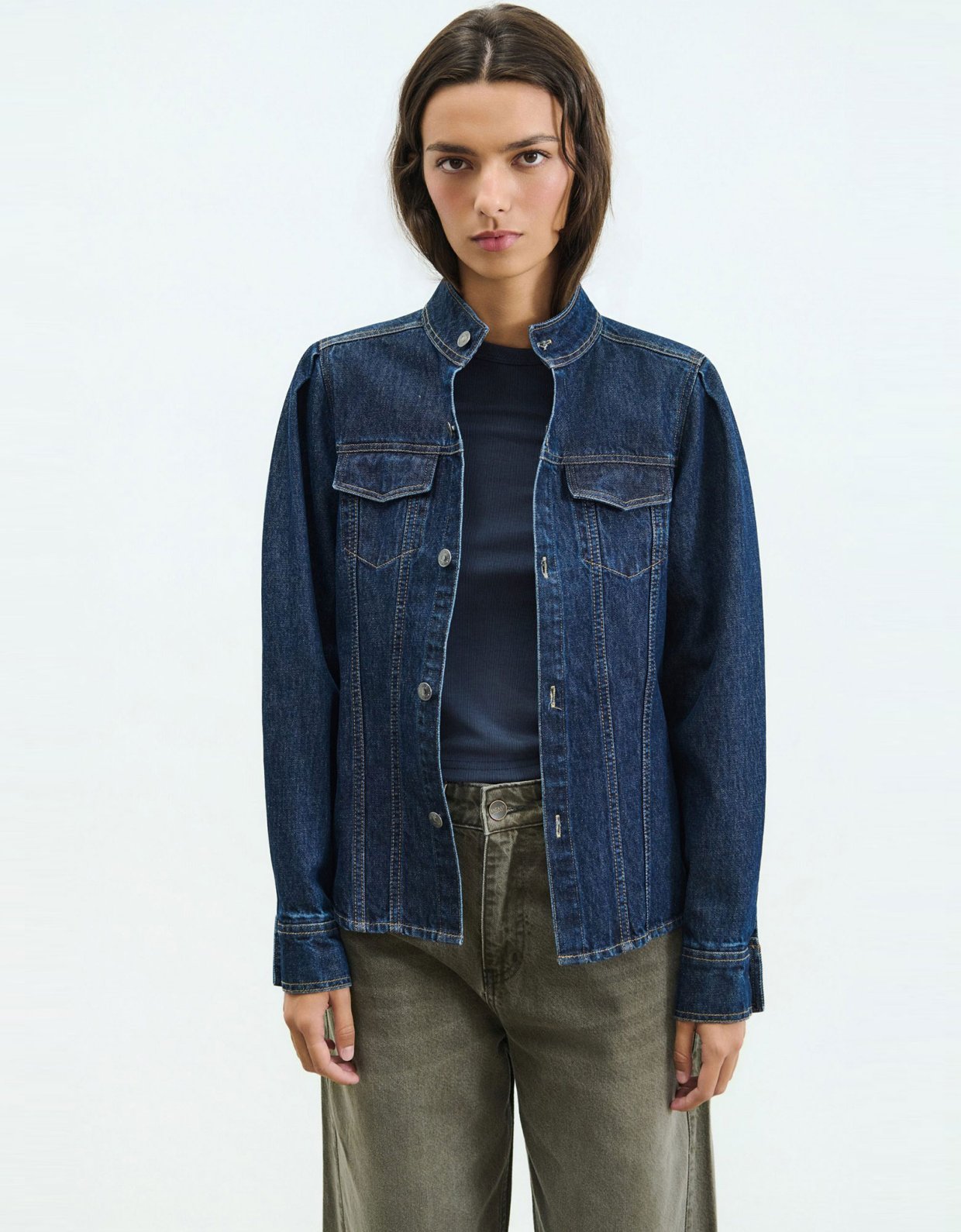Sac Jeans Emily ocean blue denim shirt