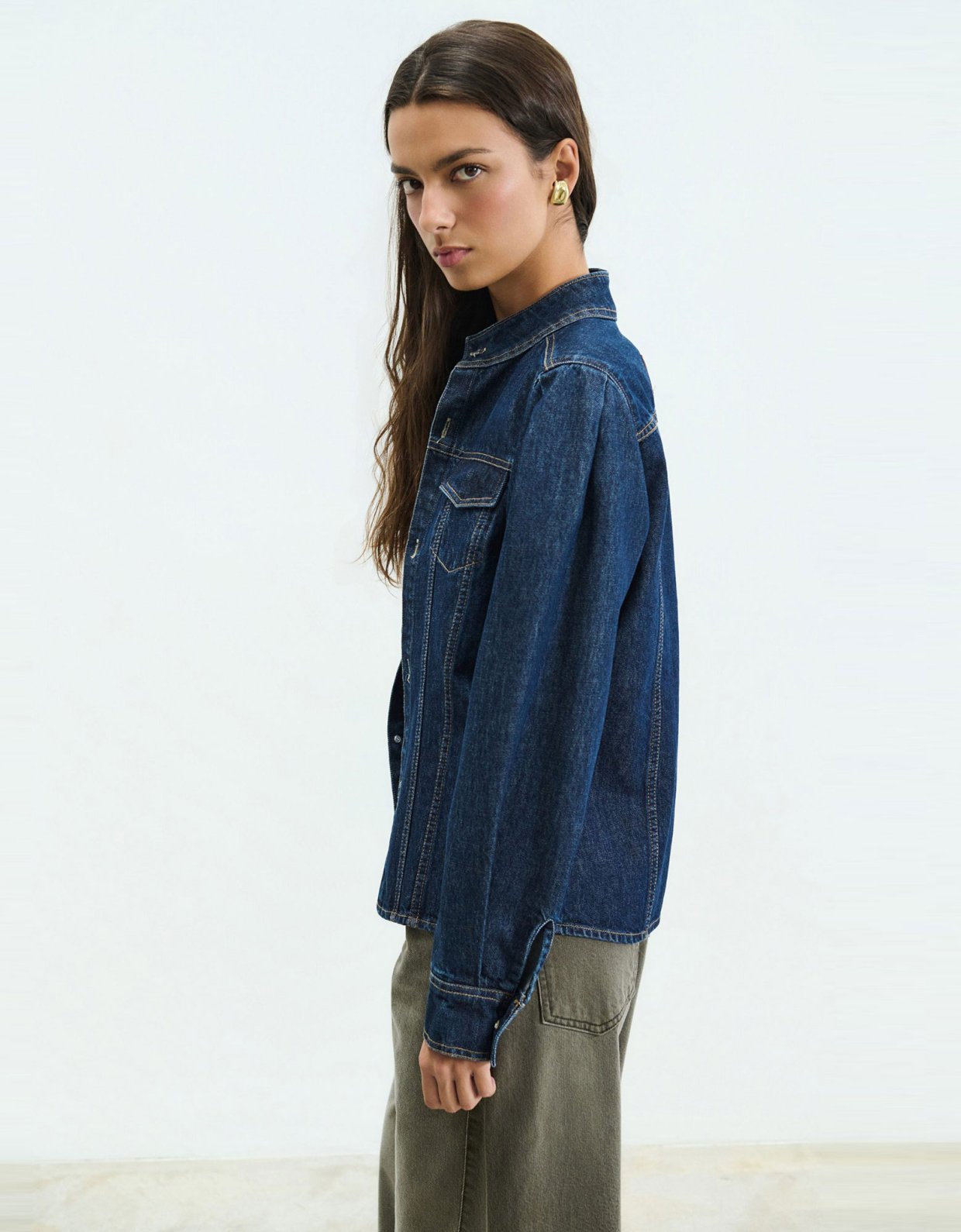 Sac Jeans Emily ocean blue denim shirt