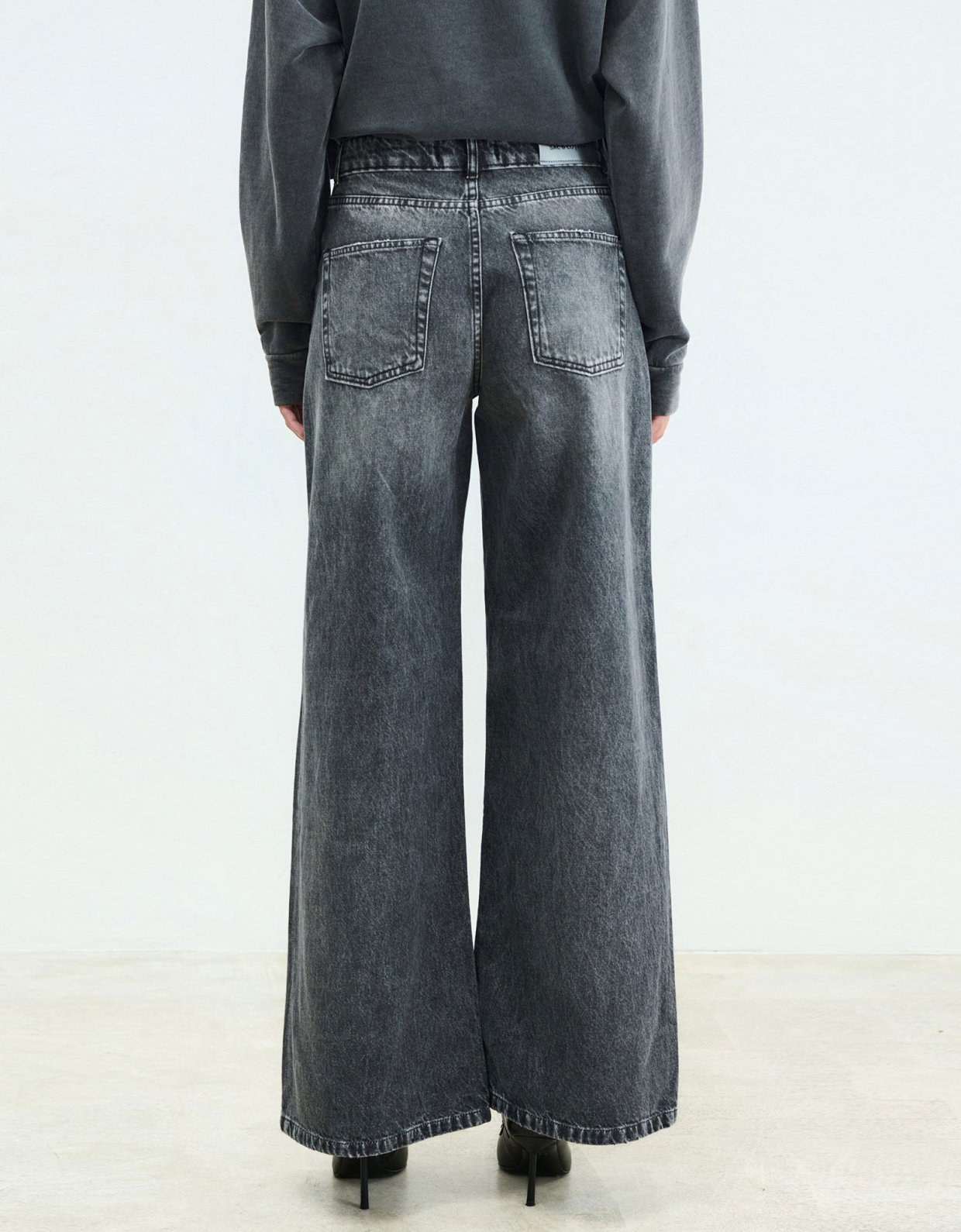 Sac Jeans Belen stone black denim pants