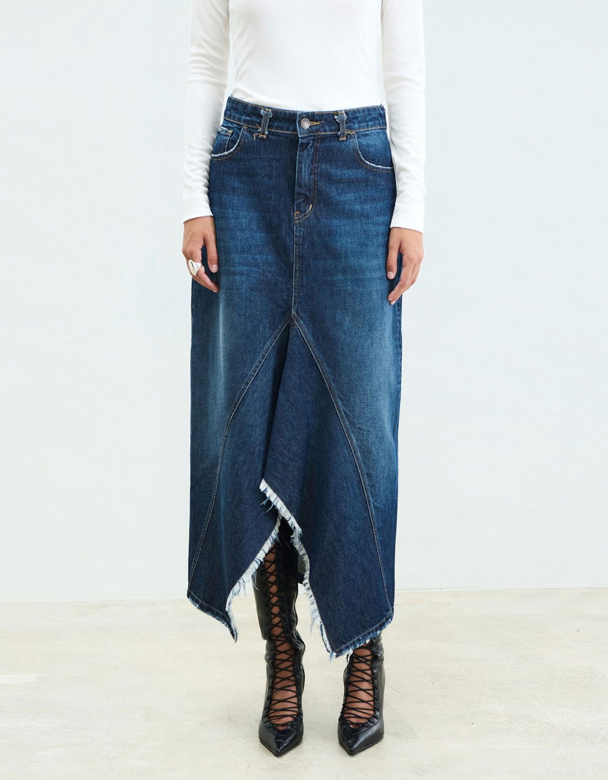 Sac Jeans Adele ocean blue denim skirt