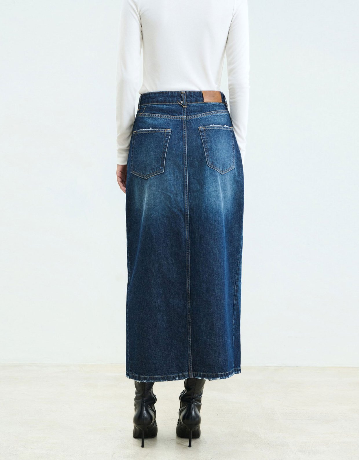 Sac Jeans Adele ocean blue denim skirt