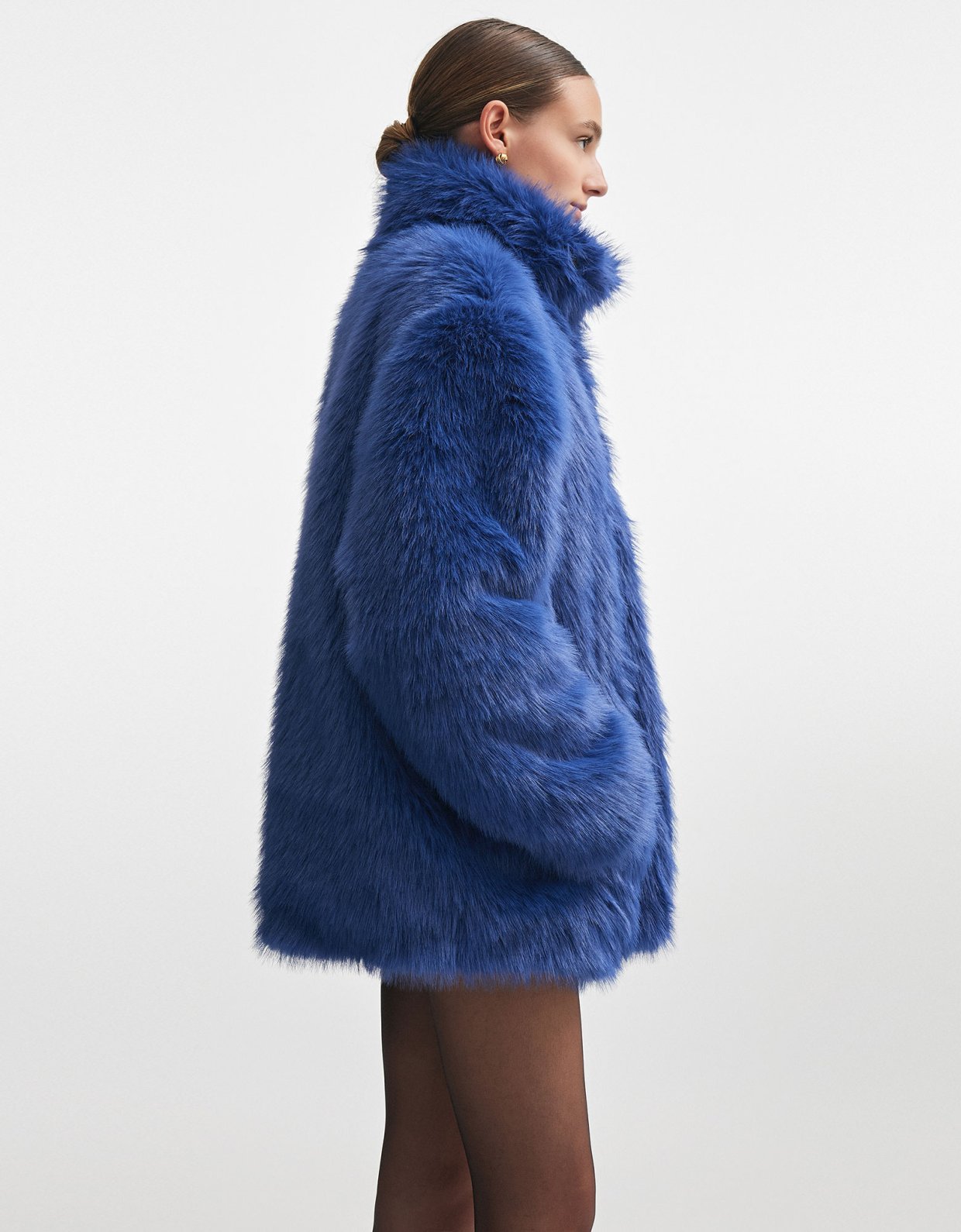 Nadia Rapti Sally fur jacket blue