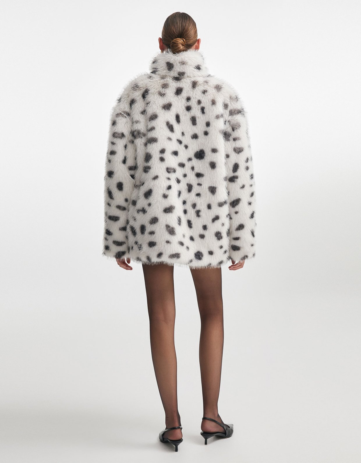 Nadia Rapti Sally fur jacket white/black