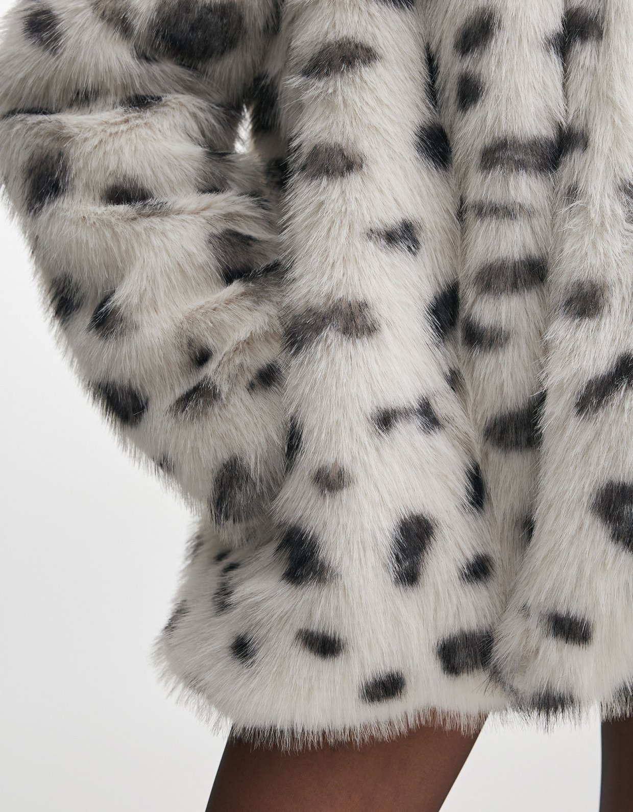 Nadia Rapti Sally fur jacket white/black