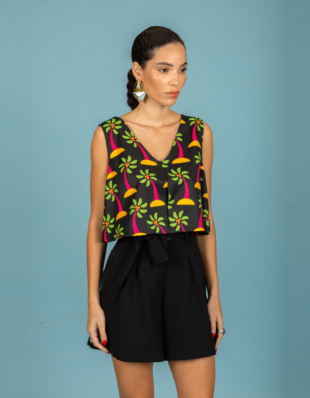 Chaton Salma shorts jet black