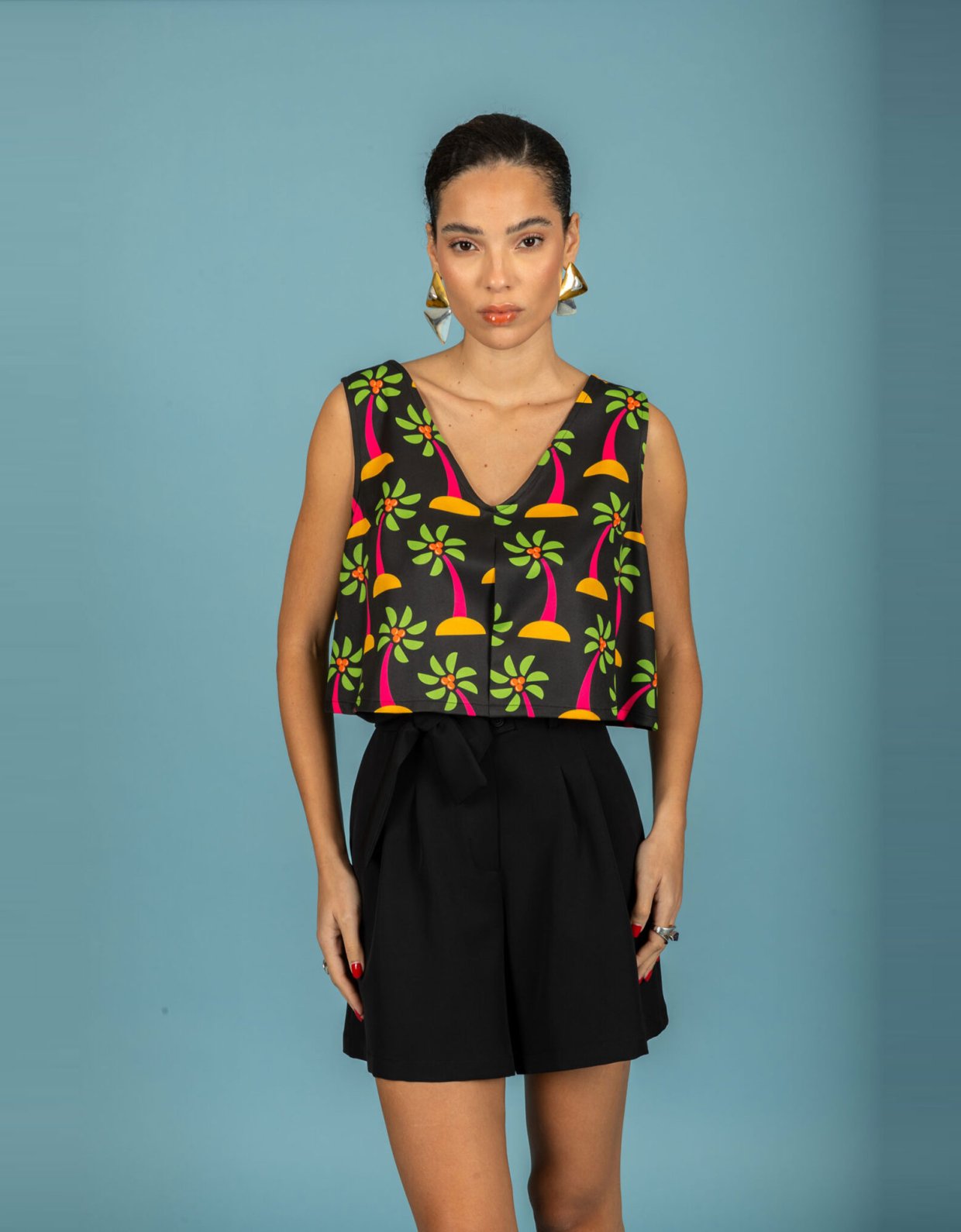 Chaton Salma shorts jet black