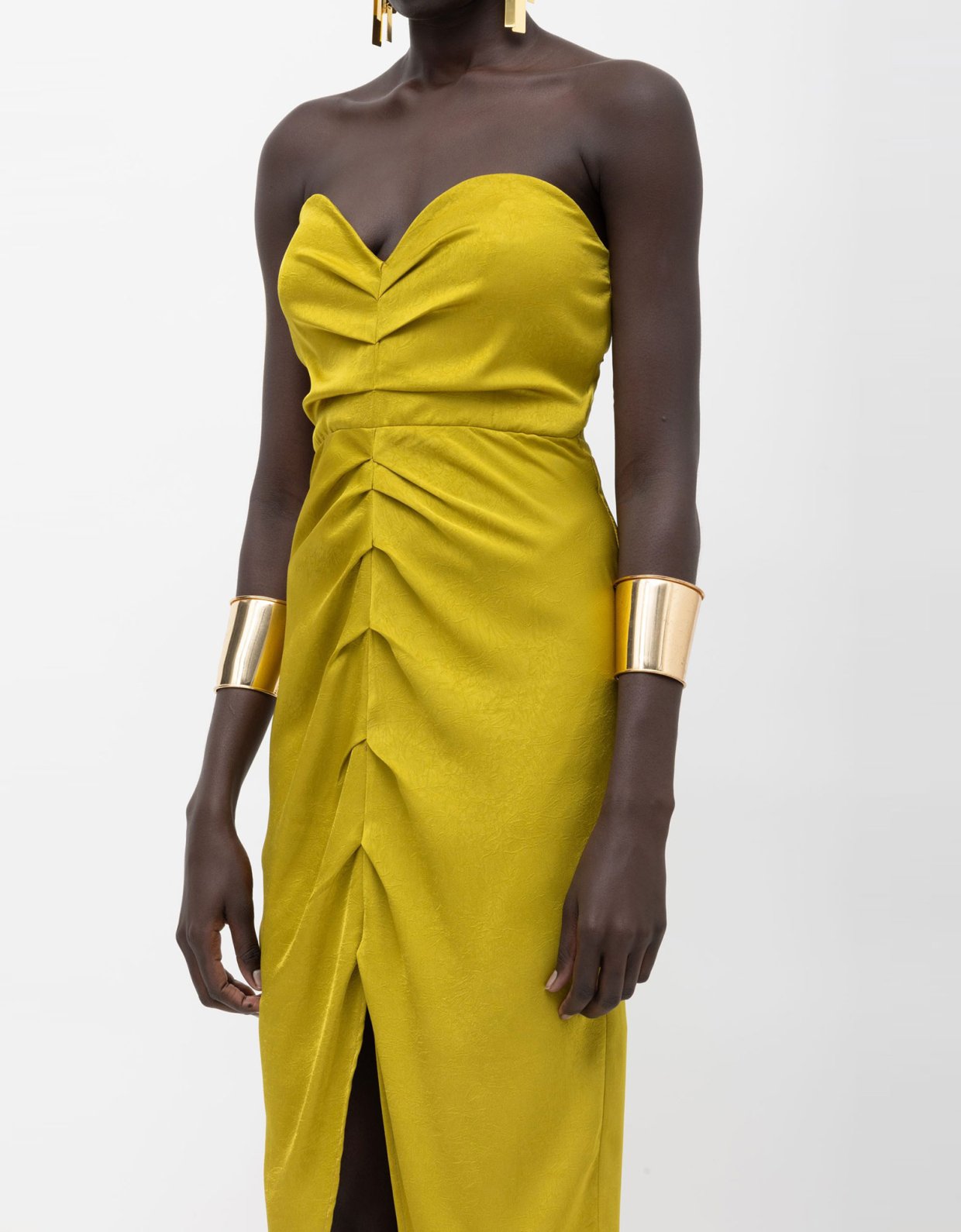 Mallory the label Savanna dress lime