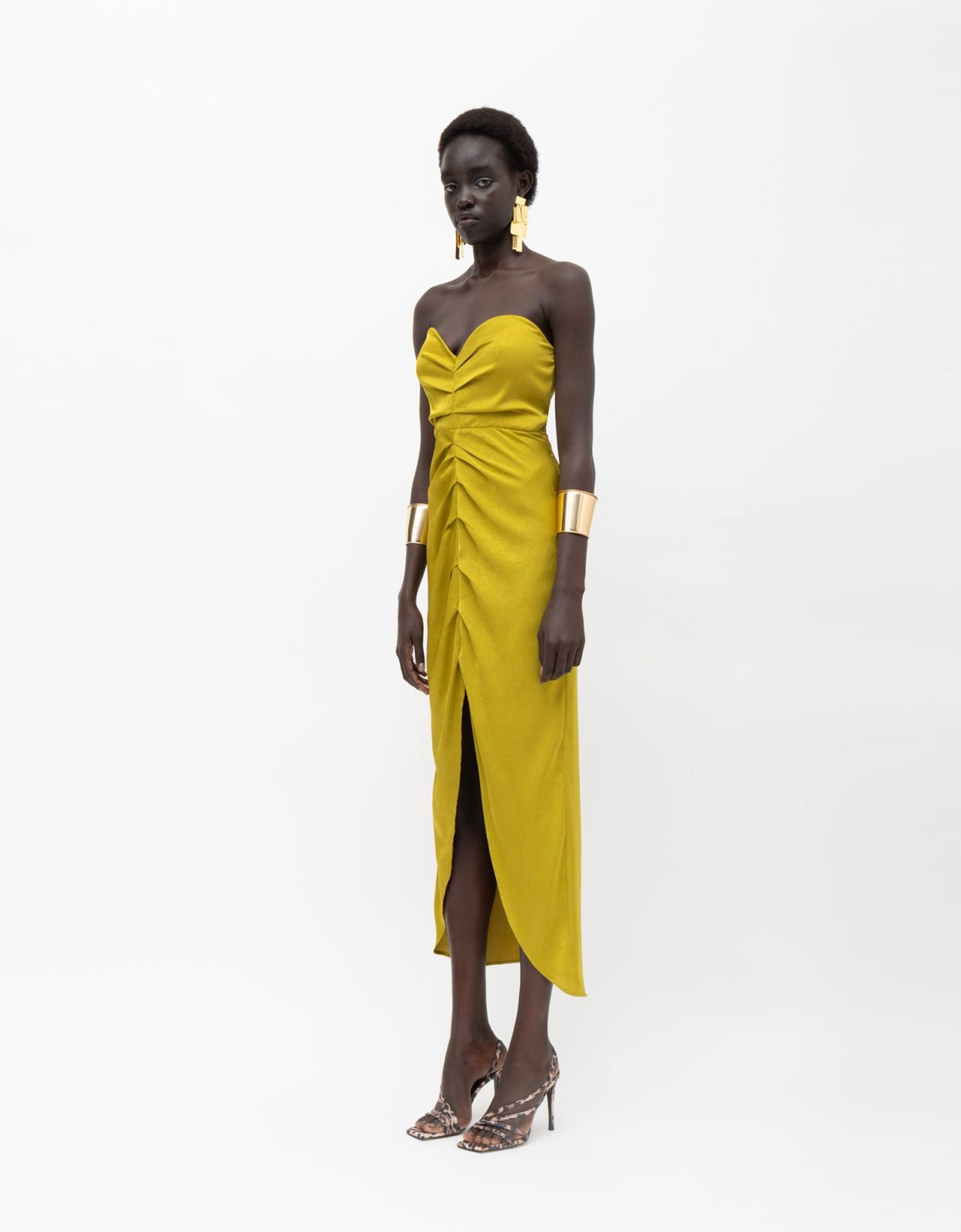 Mallory the label Savanna dress lime