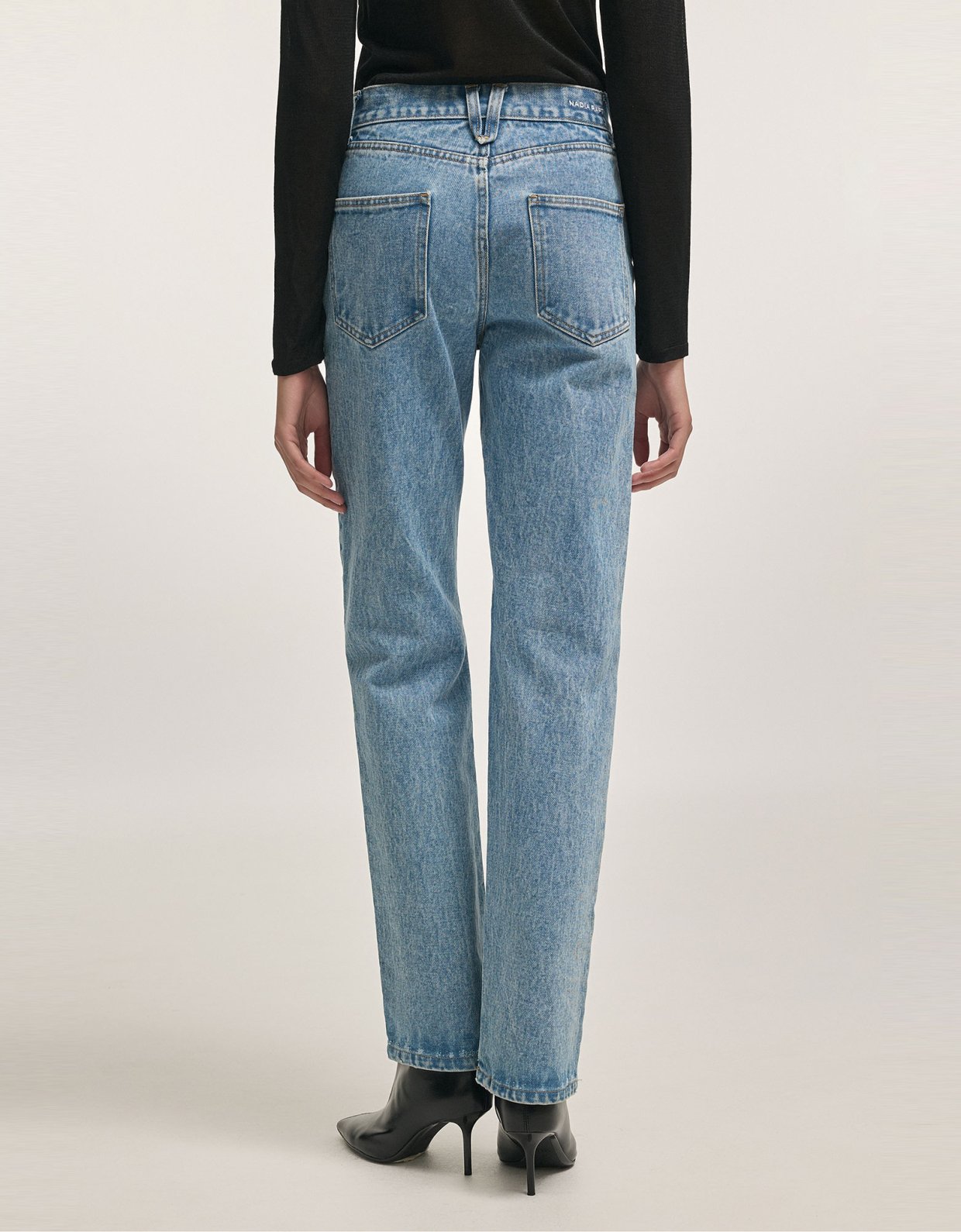 Nadia Rapti Scandal denim trousers blue