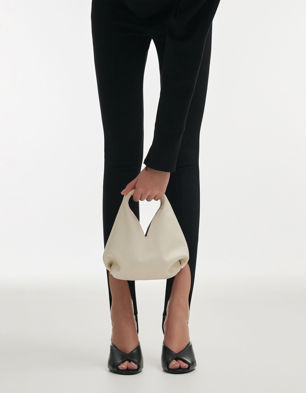 Nadia Rapti Sienna leather bag off white