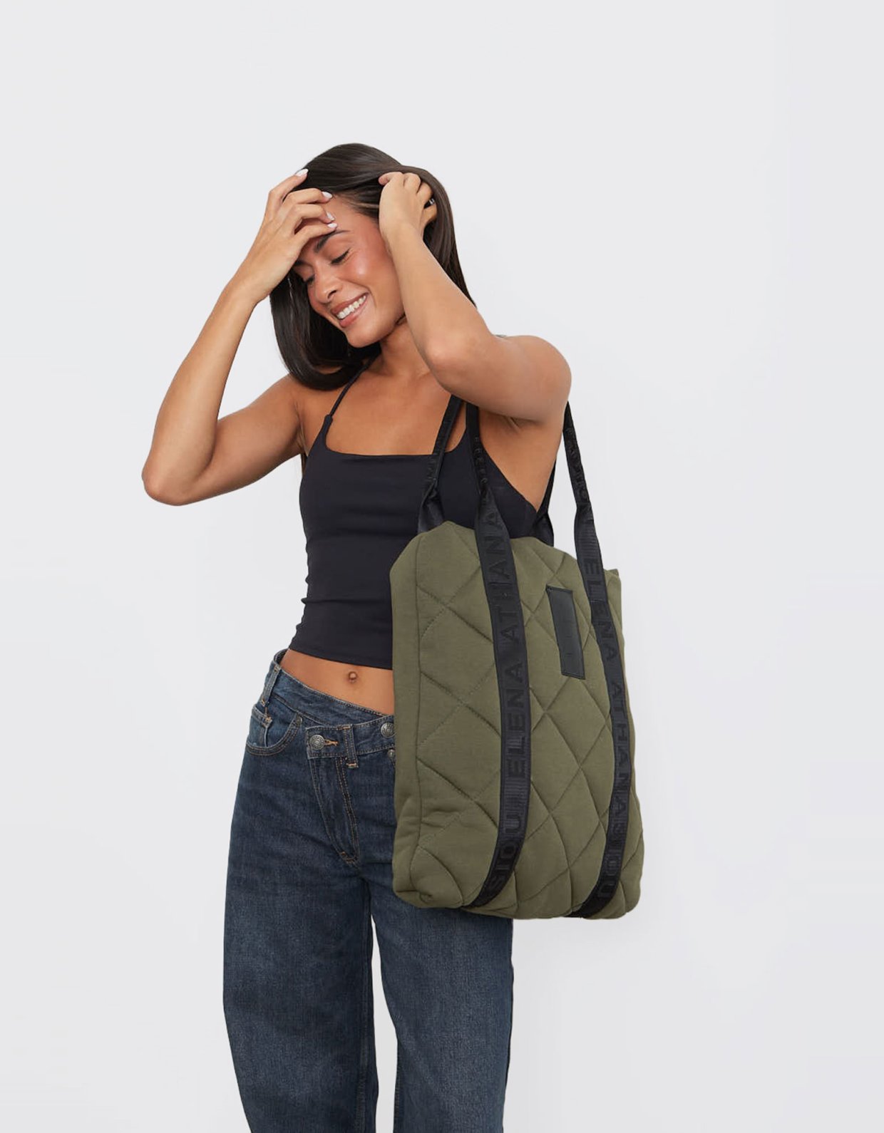 Elena Athanasiou Essential tote bag khaki