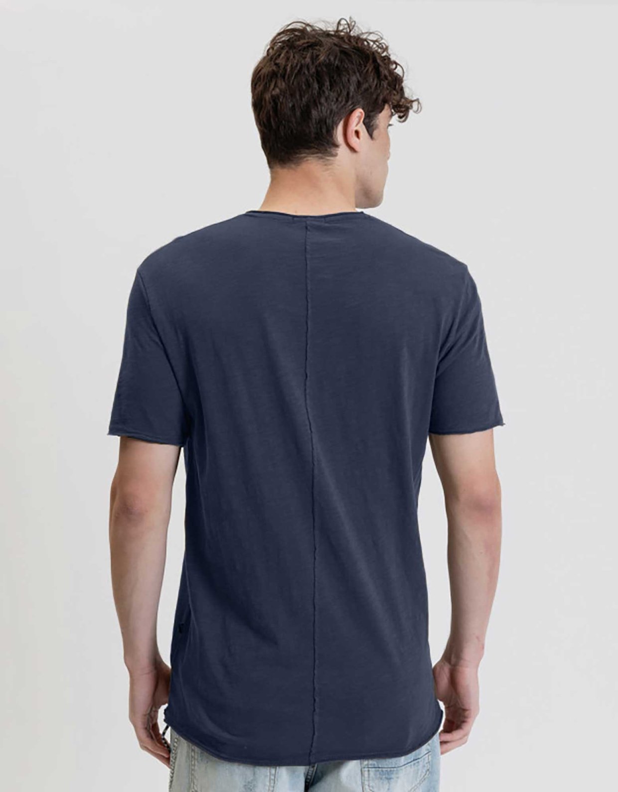 Gianni Lupo Back seam t-shirt blue