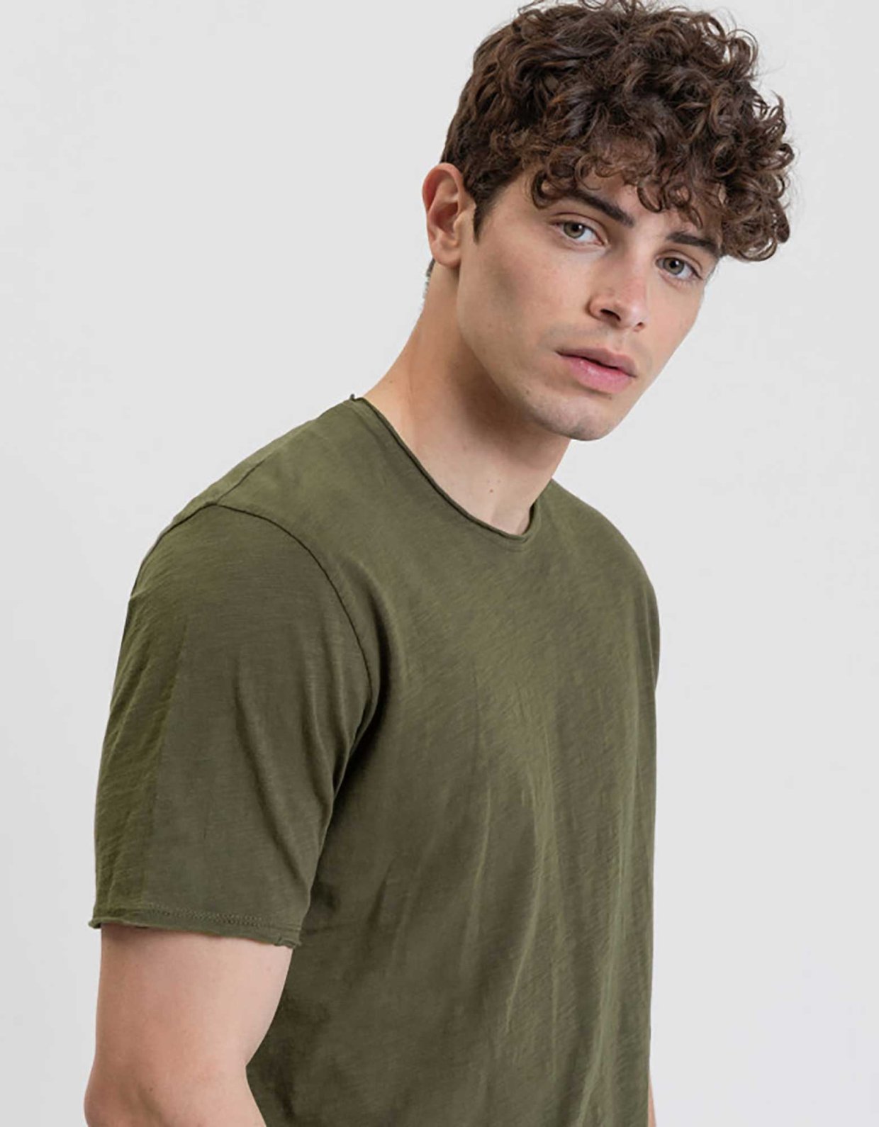 Gianni Lupo Back seam t-shirt military