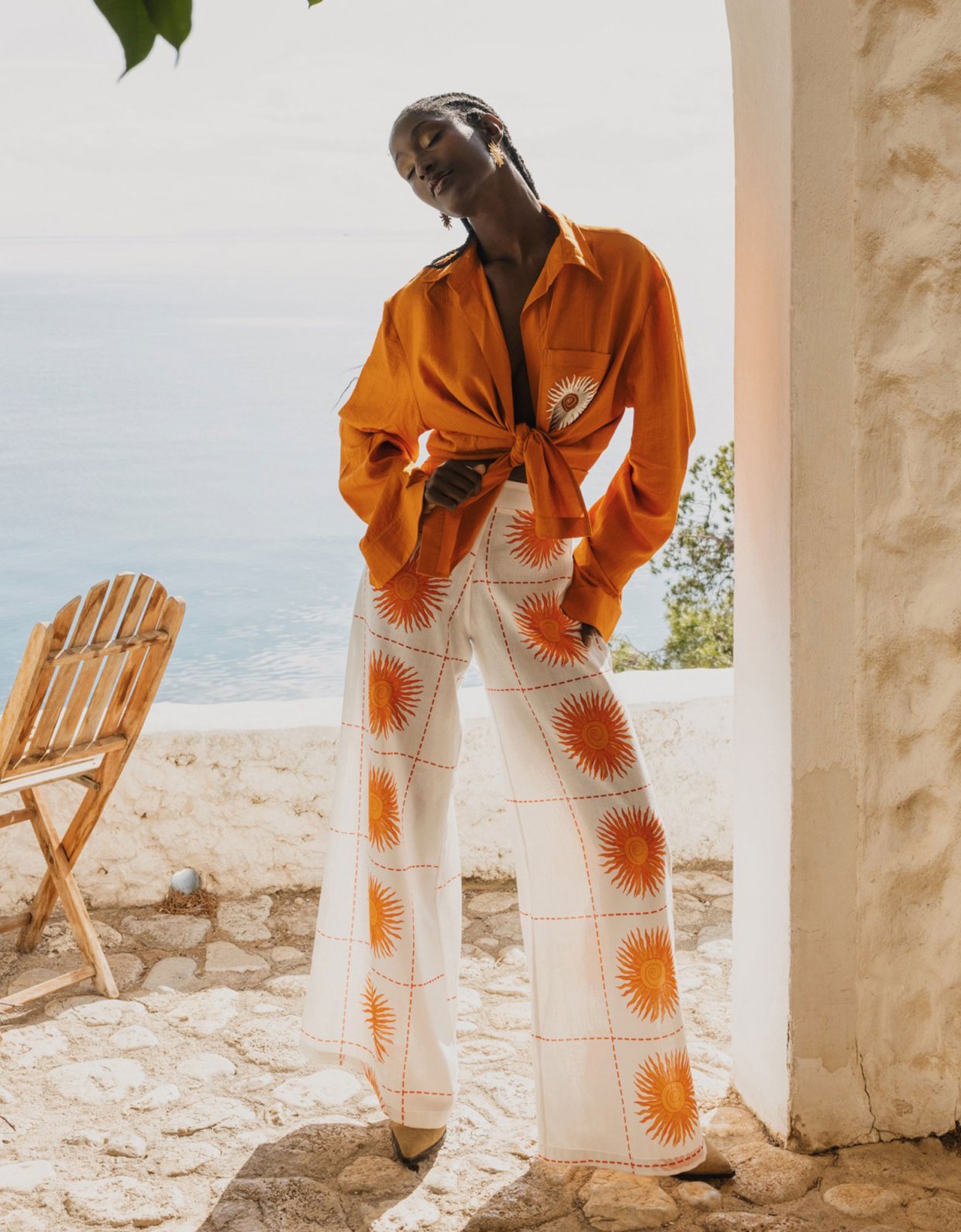 Abstracto Soleil unisex shirt orange
