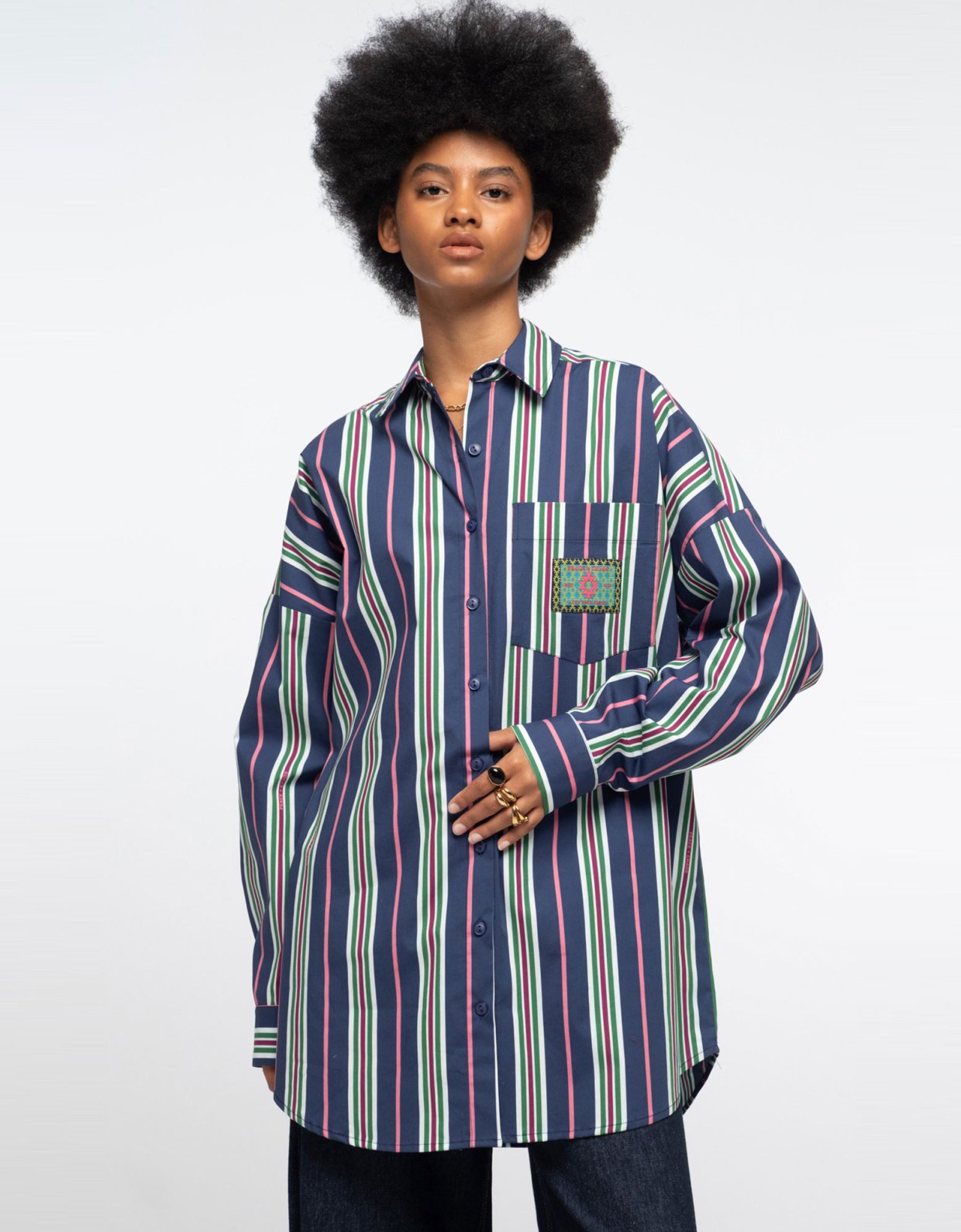 Peace and Chaos Sonata shirt navy
