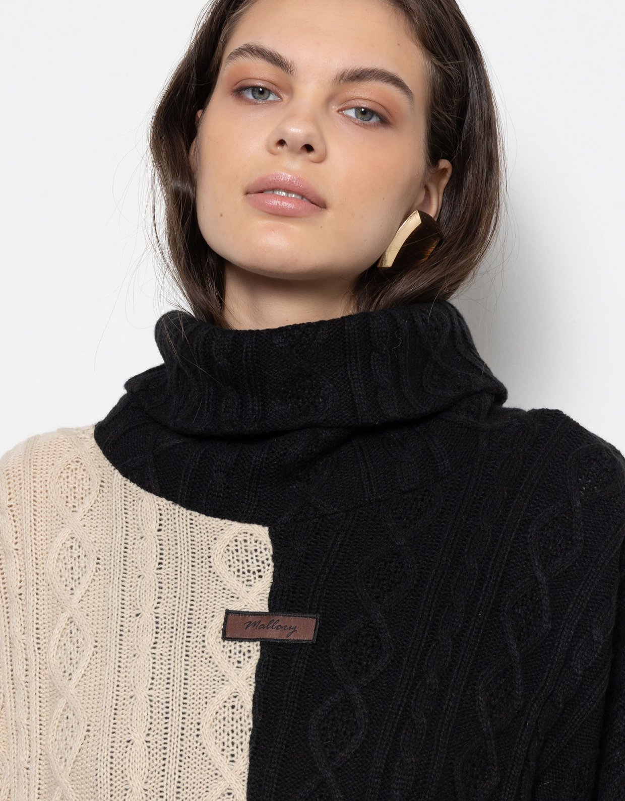 Mallory the label Split knit sweater