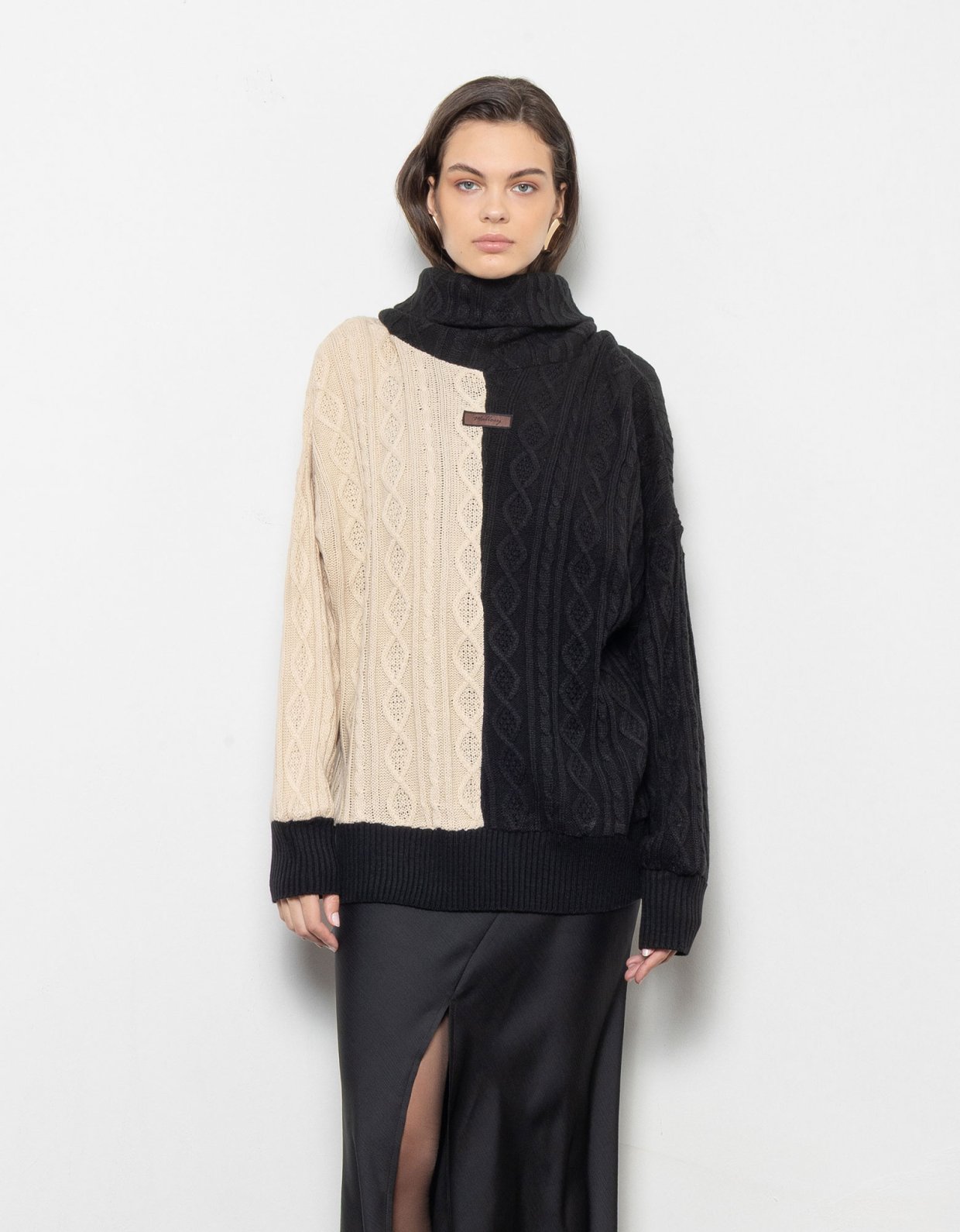 Mallory the label Split knit sweater