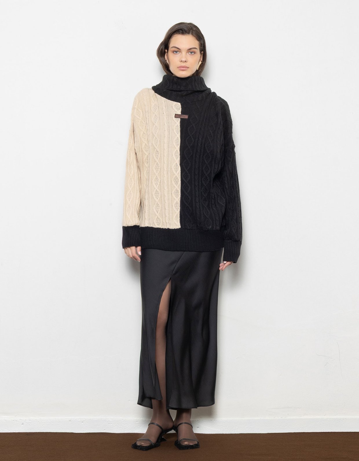 Mallory the label Split knit sweater