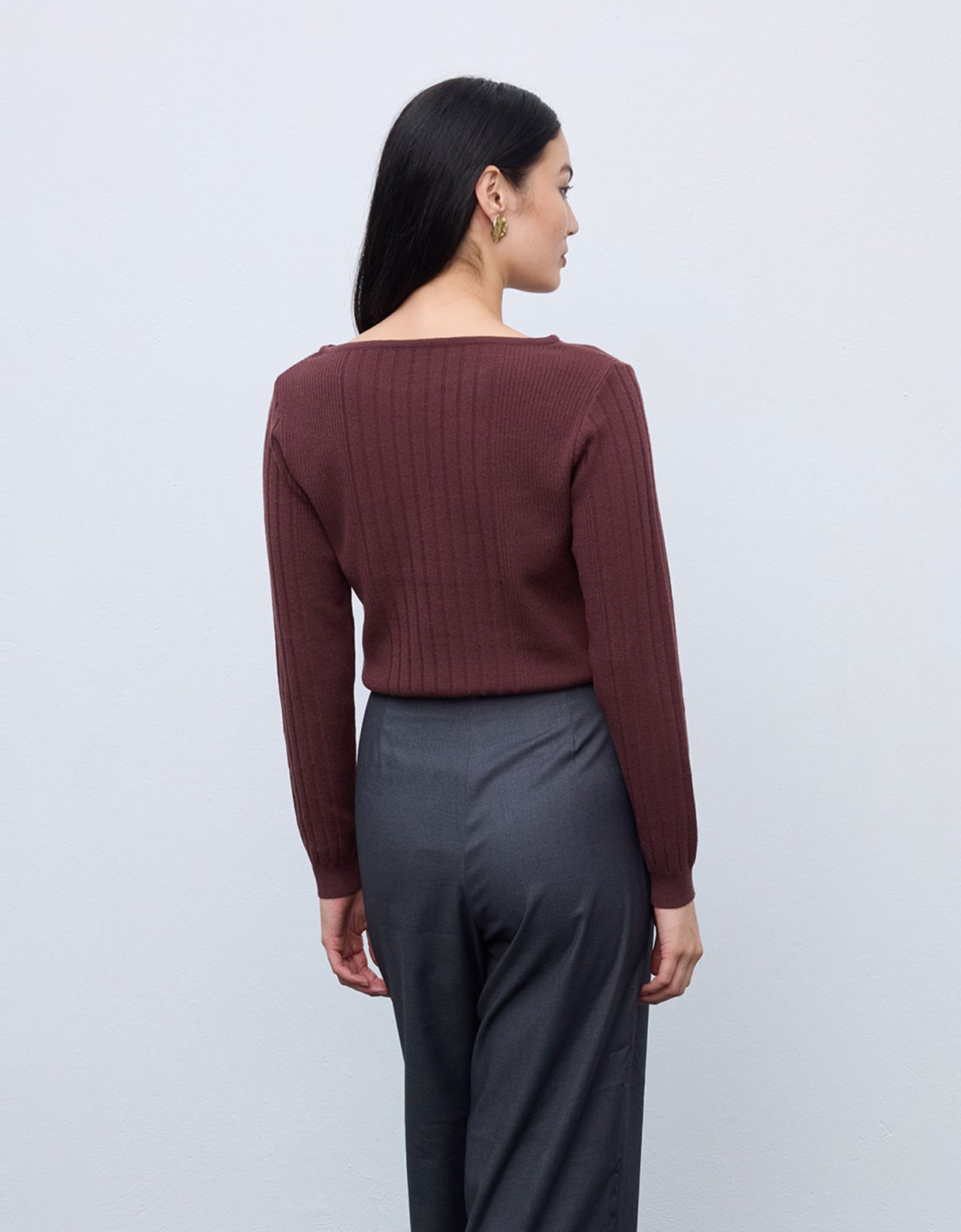 Ciel Concept Stefani knit sweater brown
