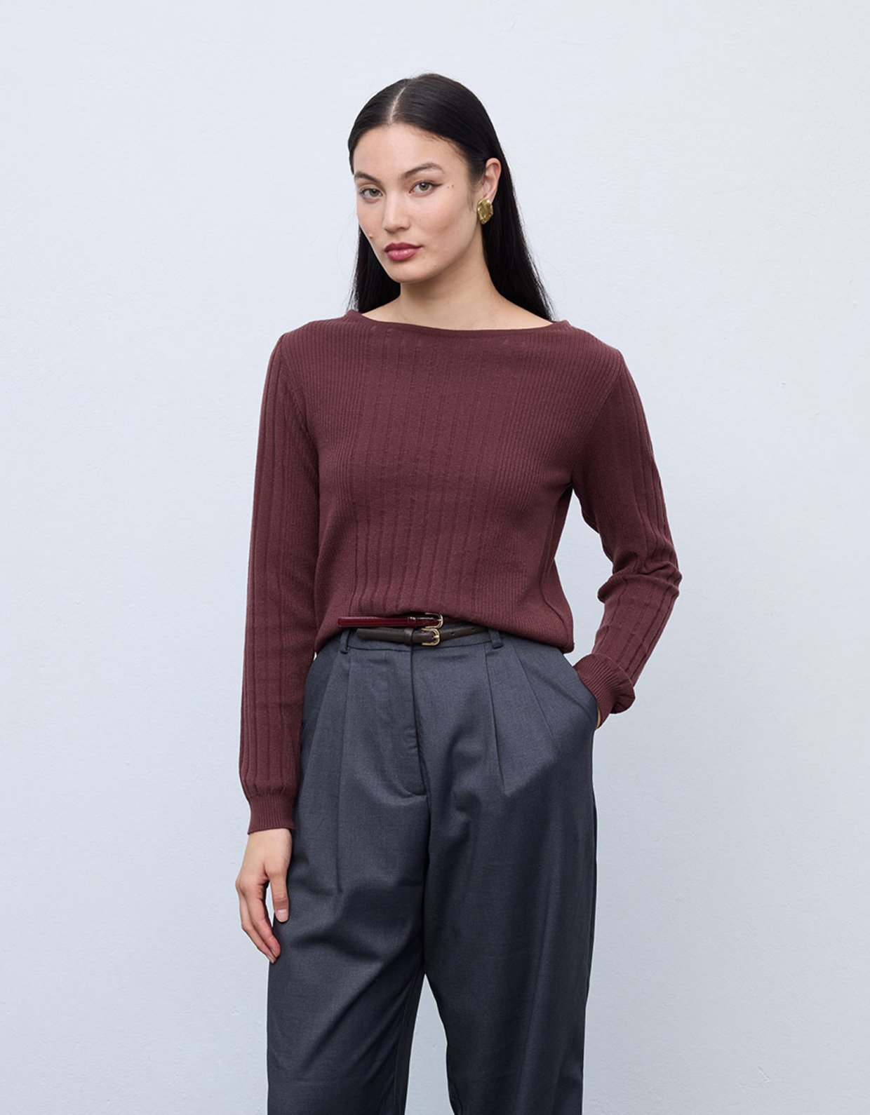 Ciel Concept Stefani knit sweater brown