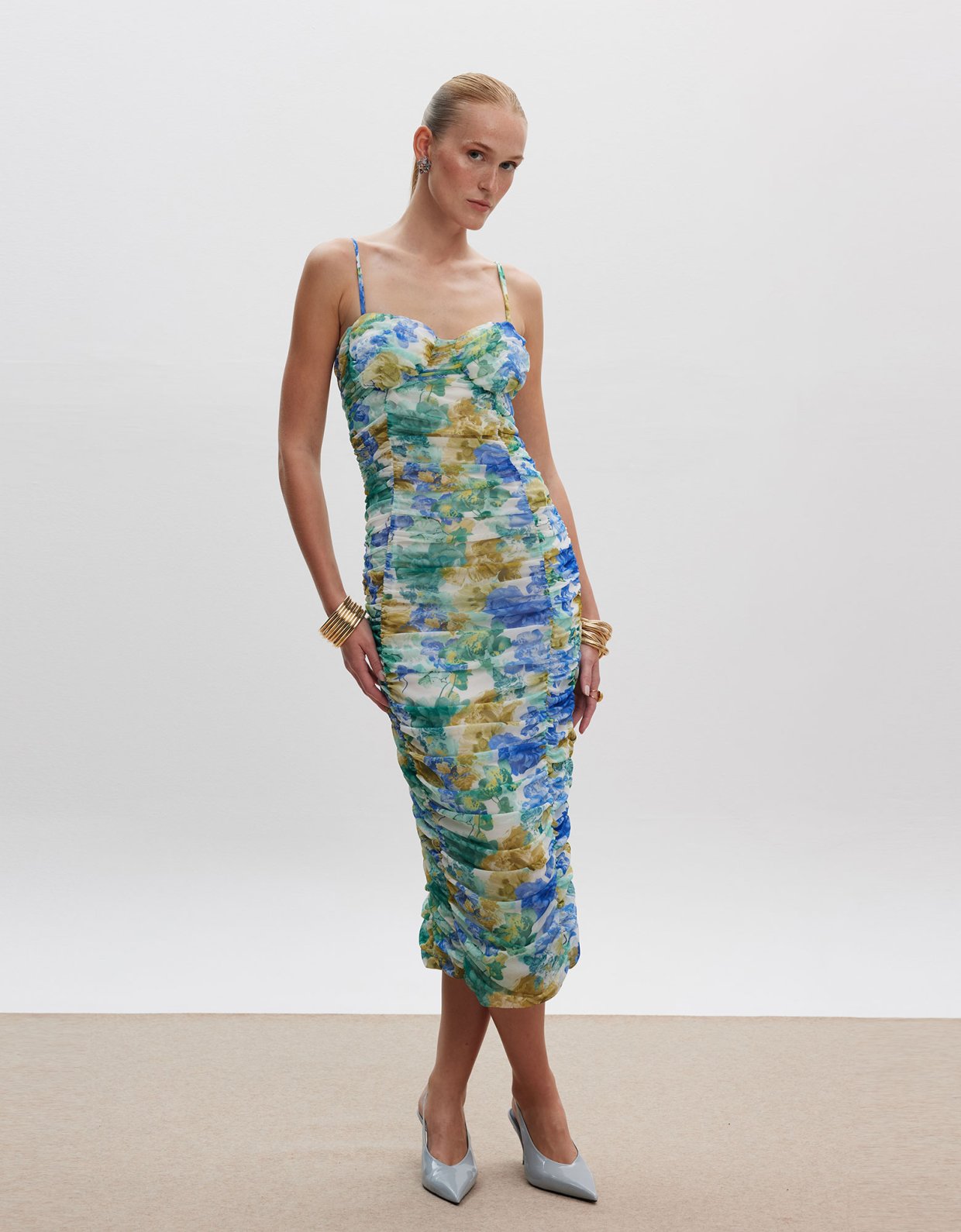 Ciel Concept Stephania midi mesh dress