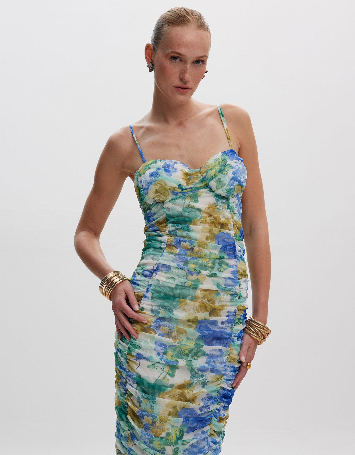 Ciel Concept Stephania midi mesh dress