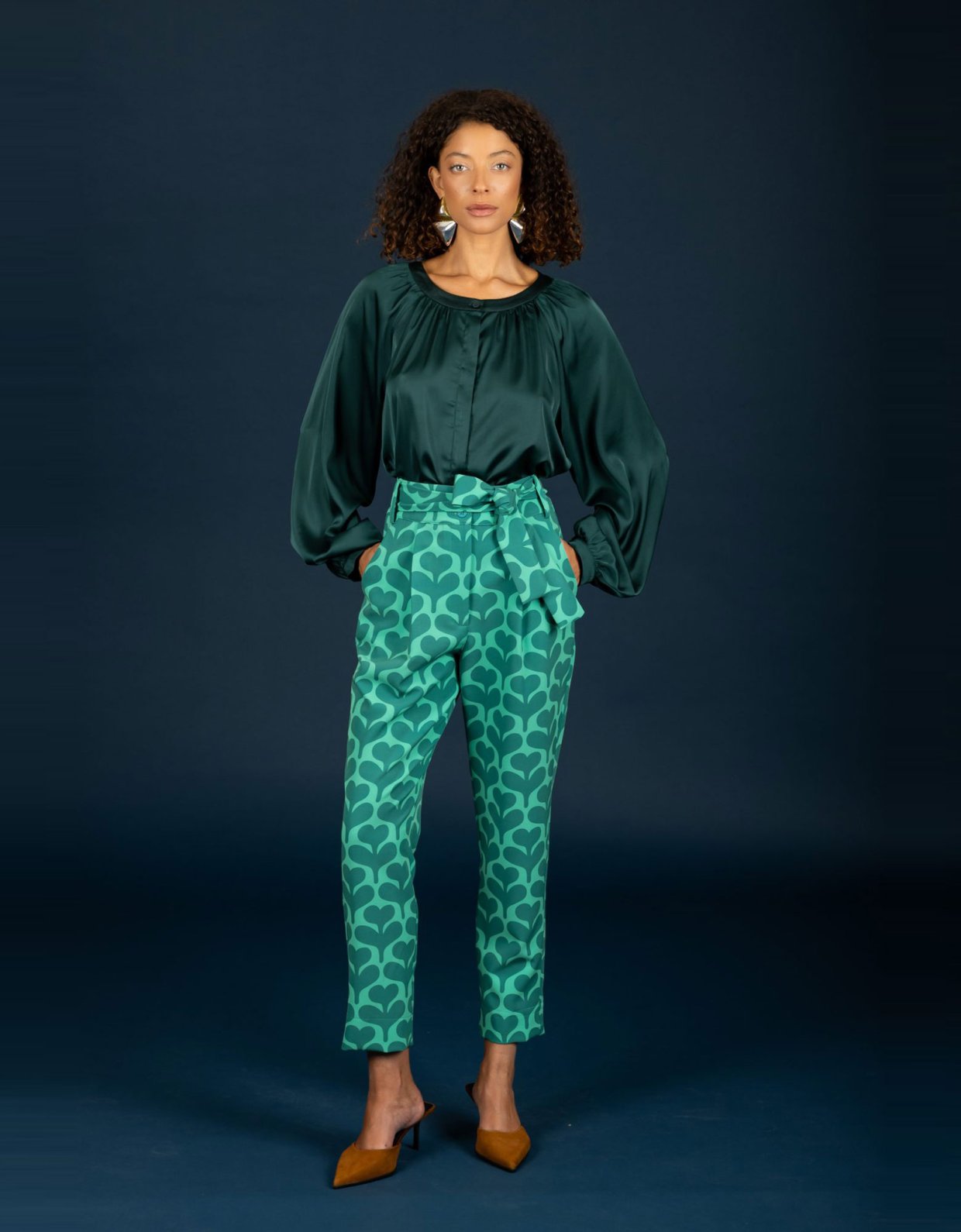 Chaton Stephen shirt dark emerald