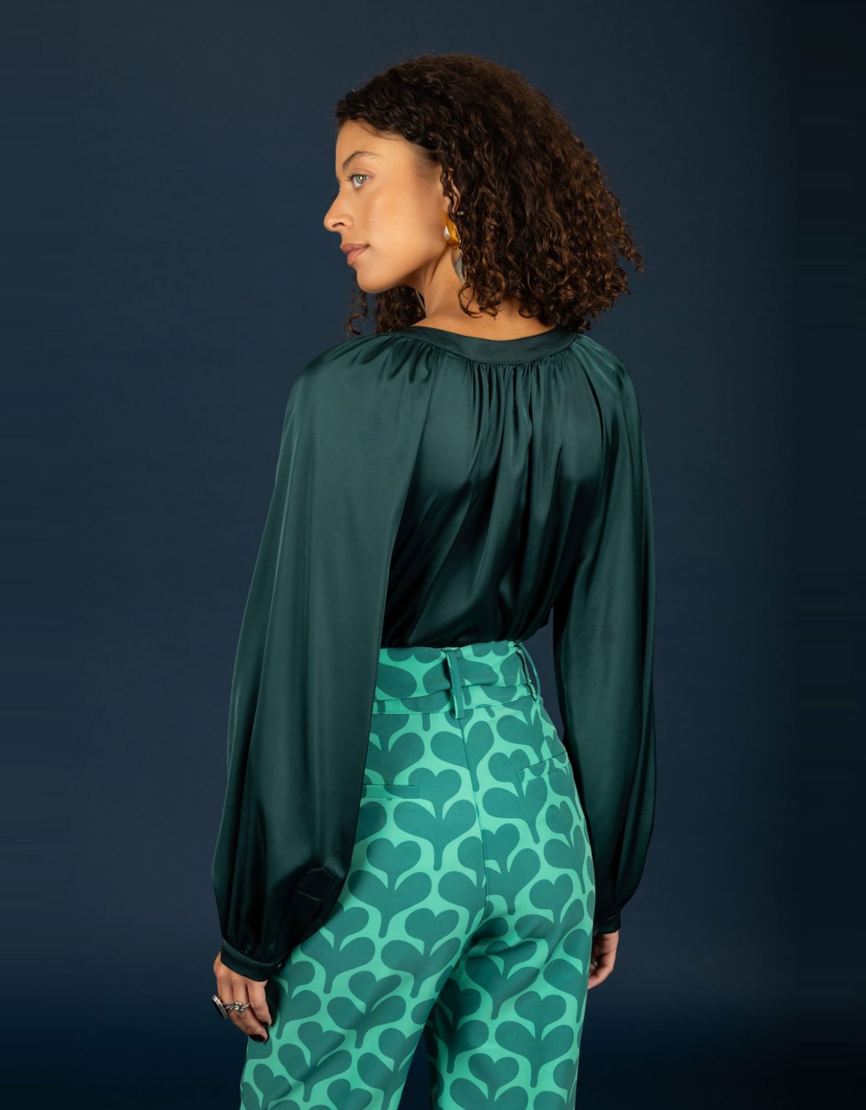Chaton Stephen shirt dark emerald