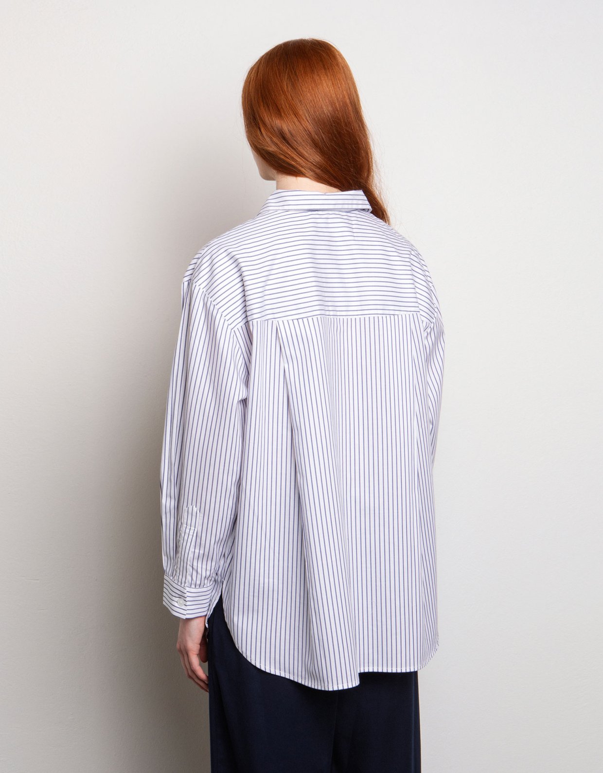 Nisώ Stripe shirt marine blue