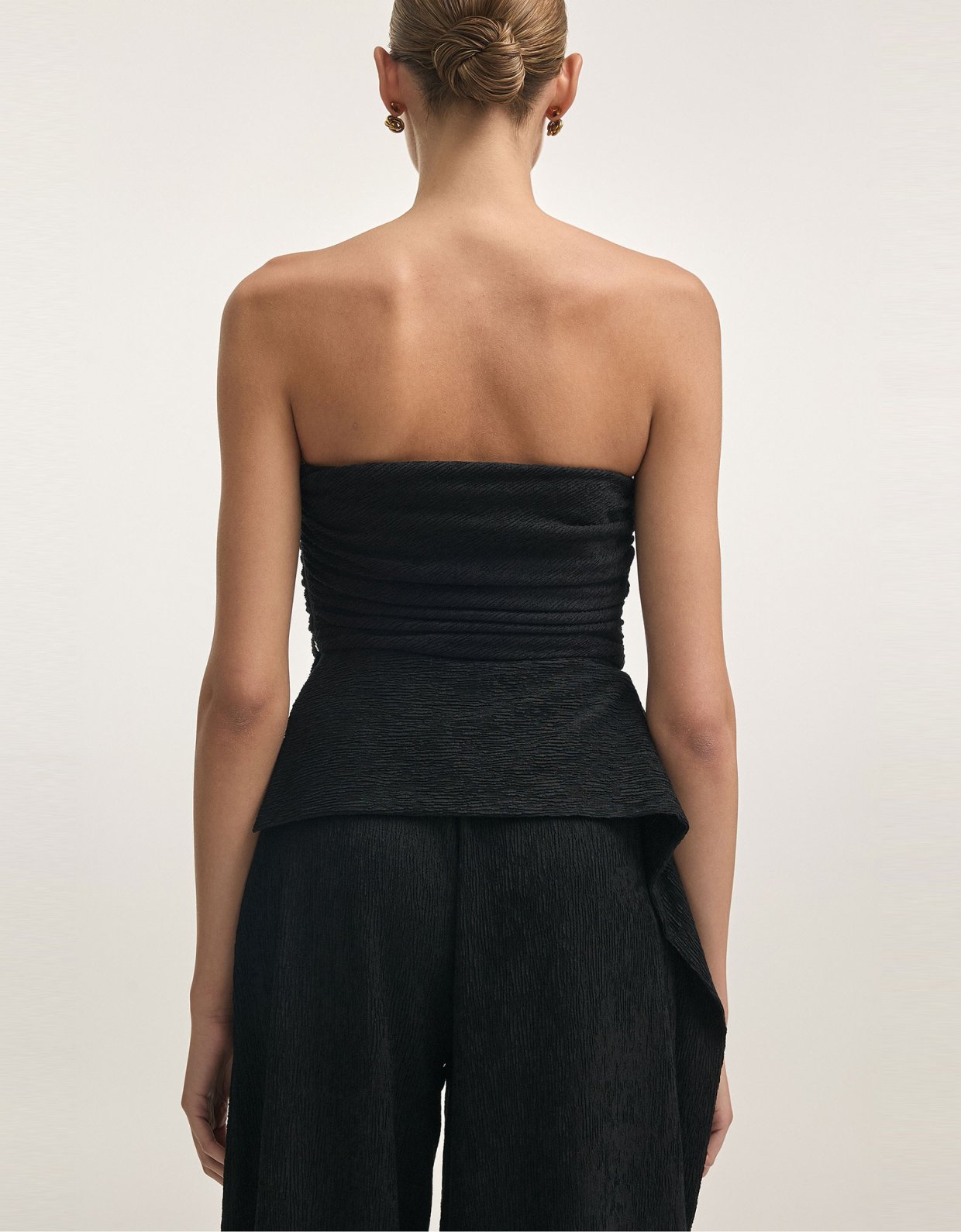 Nadia Rapti Subway strapless top black